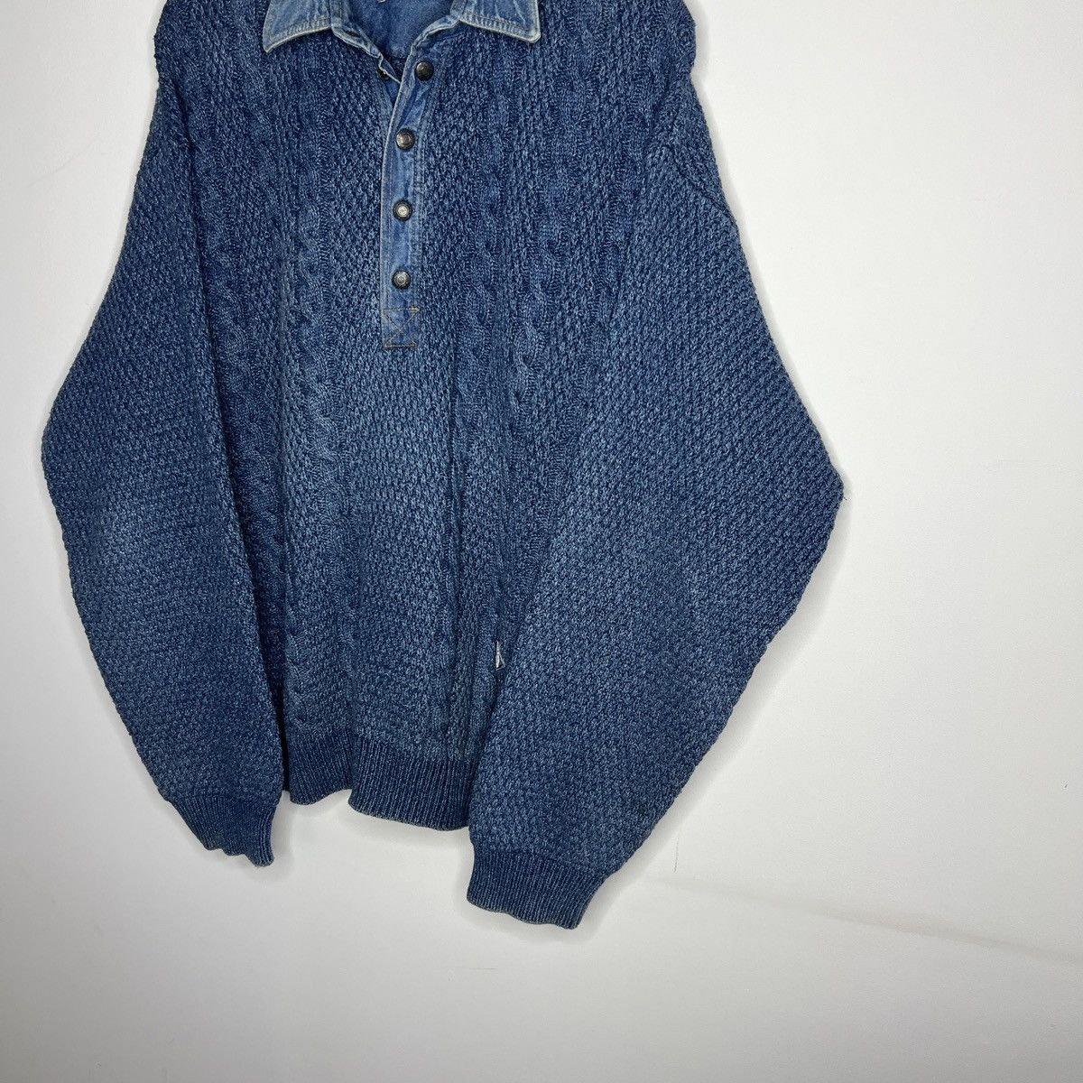Japanese Brand × Vintage BLUE WILLIS KNIT VINTAGE SWEATER AVANT GARDE GRUNGE STYLE Size US L / EU 52-54 / 3 - 2 Thumbnail