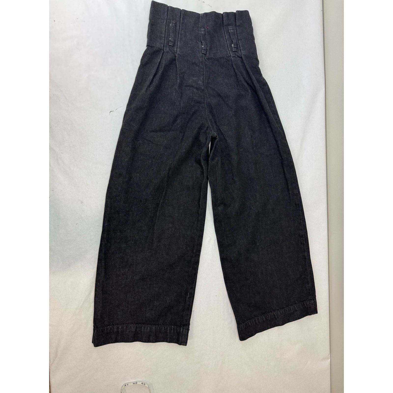 Bdg BDG Wide Leg Pleated Paper Bag Waist Jeans Black - 25 Size 25" / US 0 / IT 36 - 8 Thumbnail