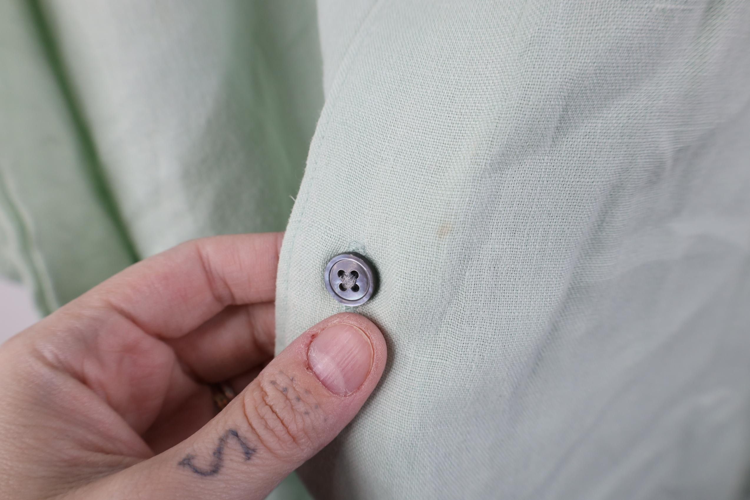 Banana Republic Vintage Y2K 2001 Banana Republic Linen Button Shirt Green Size US M / EU 48-50 / 2 - 4 Thumbnail