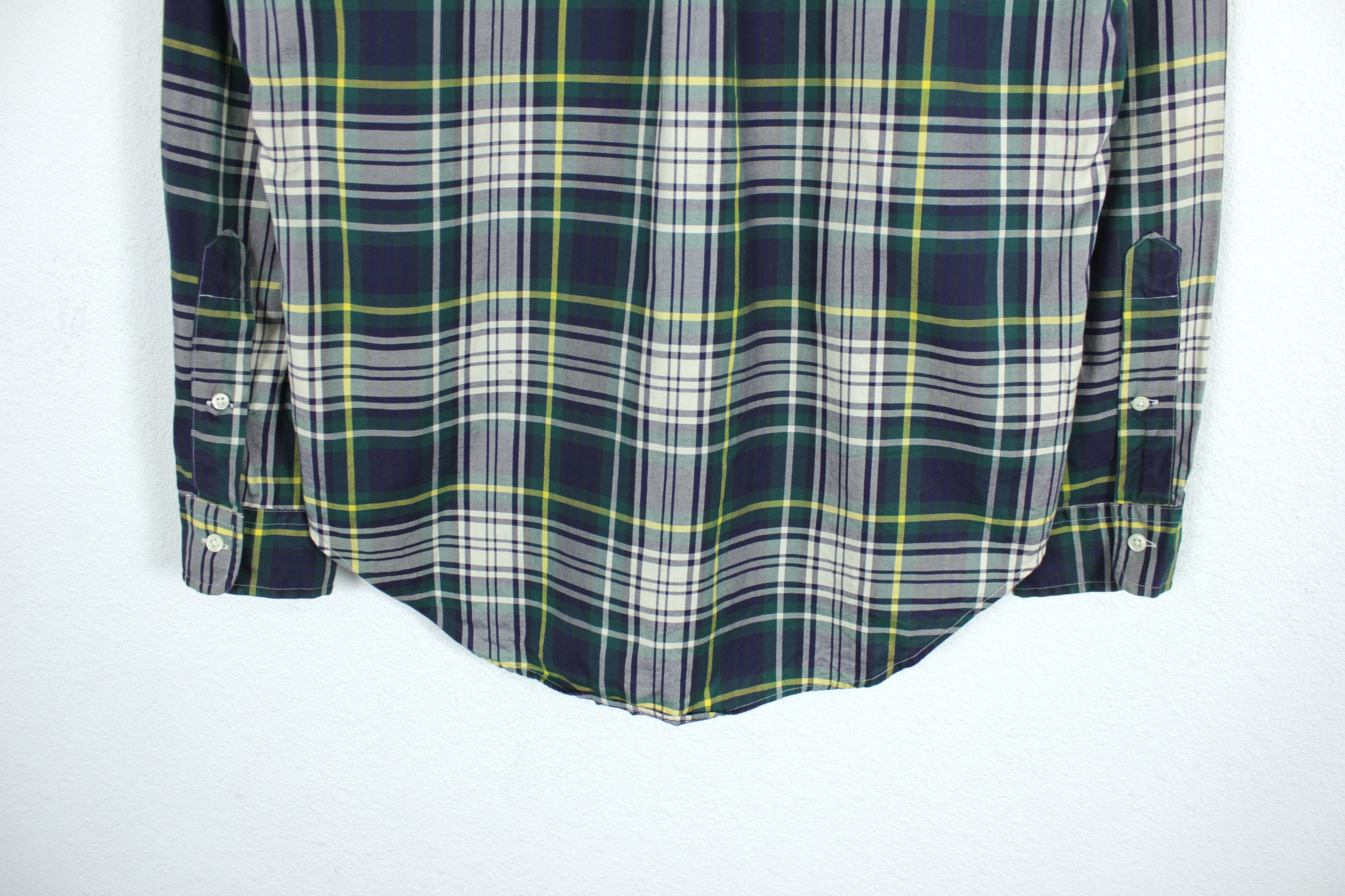 Polo Ralph Lauren Polo Ralph Lauren Pony Logo Green Tartan Check Oxford Shirt Size US L / EU 52-54 / 3 - 4 Thumbnail