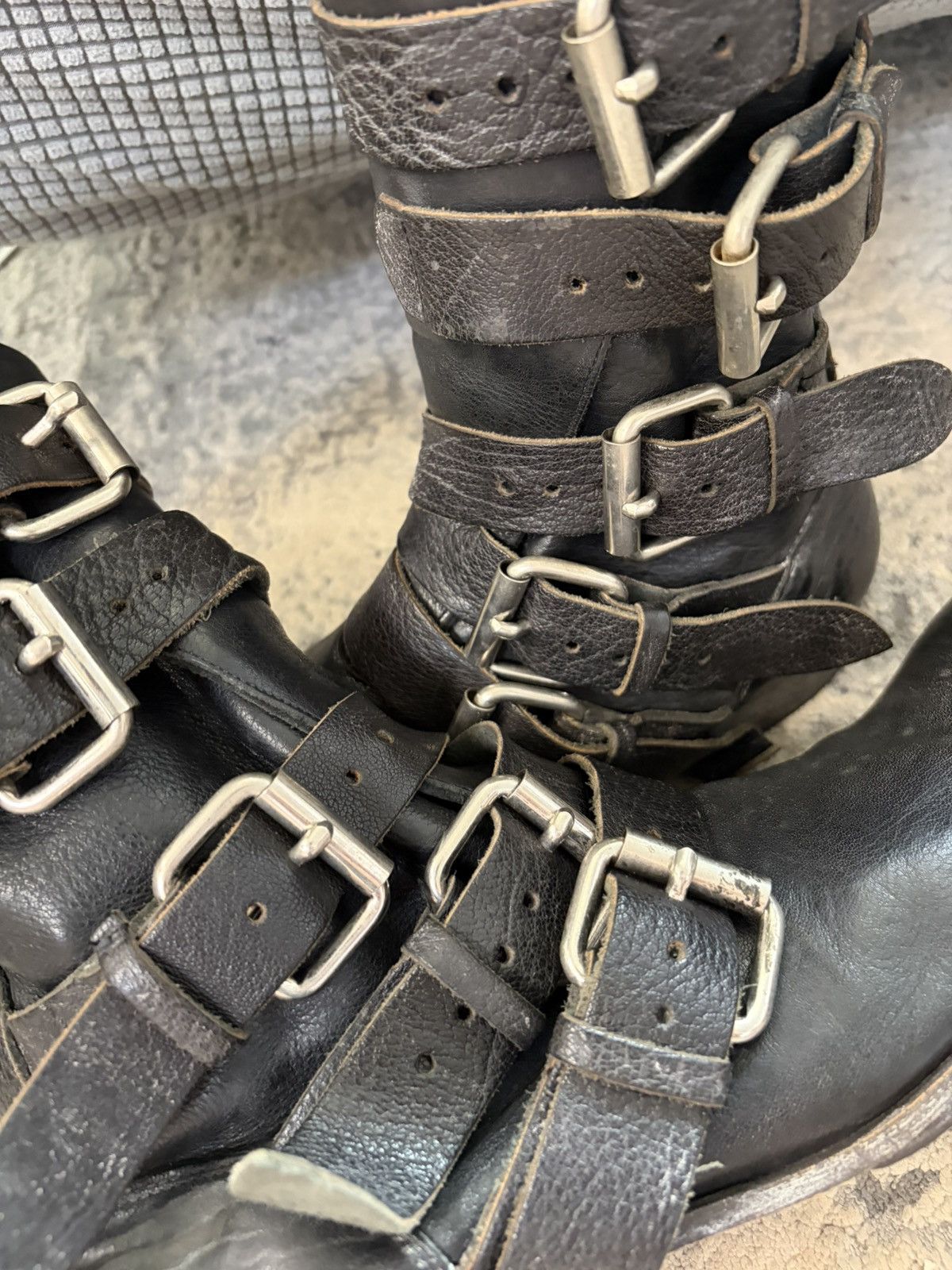Japanese Brand whoop de doo - Buckle Leather Boots Size US 8 / EU 41 - 5 Thumbnail