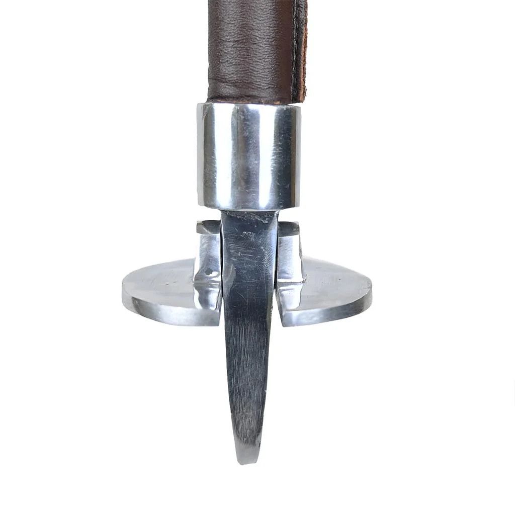 Leather × Other Leather Walking Stick Folding Seat Venator Coffee Brown Size 40 - 6 Thumbnail