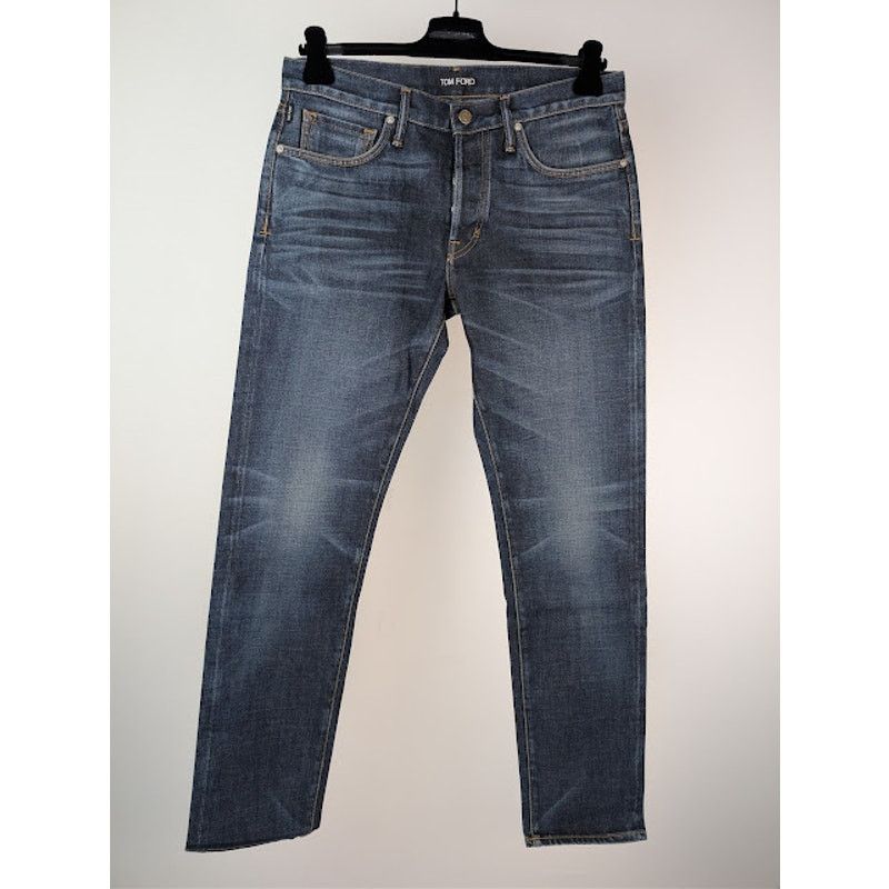 Tom Ford o1rshd1 Straight-Fit Denim Jeans in Navy Size US 33 - 10 Thumbnail