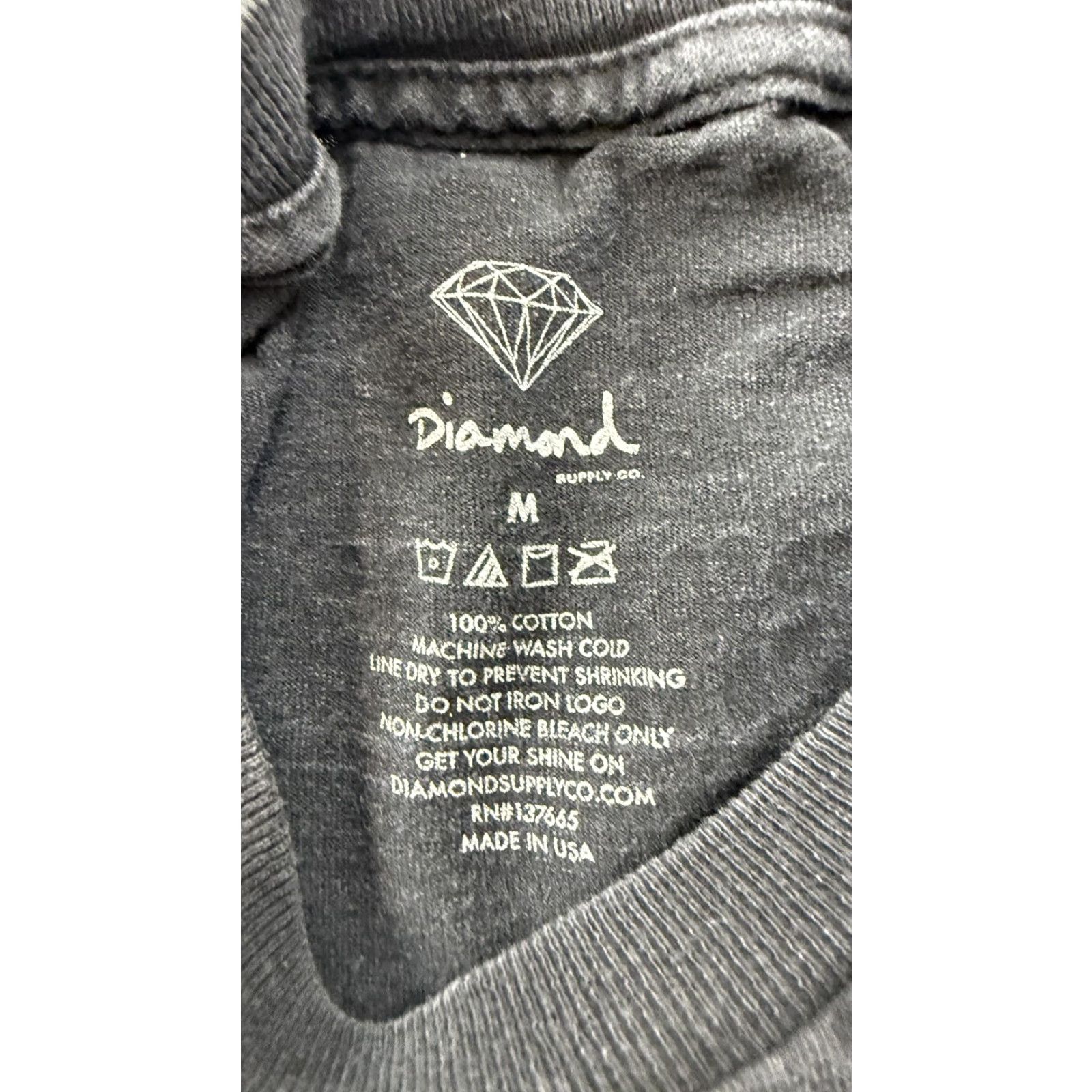 Diamond Supply Co. Diamond Supply Co Shirt Mens Medium Black Grizzly Bear Graphic Tee Skate Size US M / EU 48-50 / 2 - 5 Thumbnail