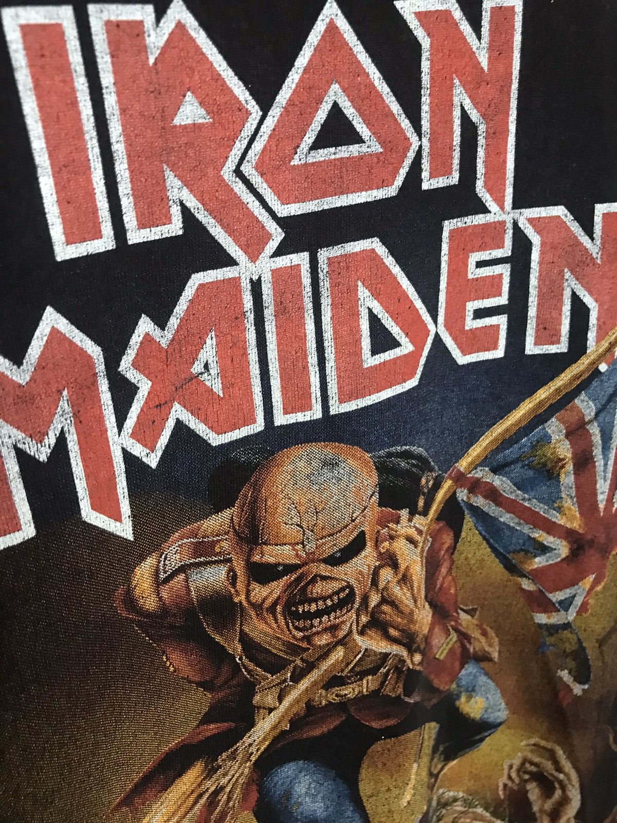 Vintage Vintage Iron Maiden the tropper t-shirt Size US XL / EU 56 / 4 - 4 Thumbnail
