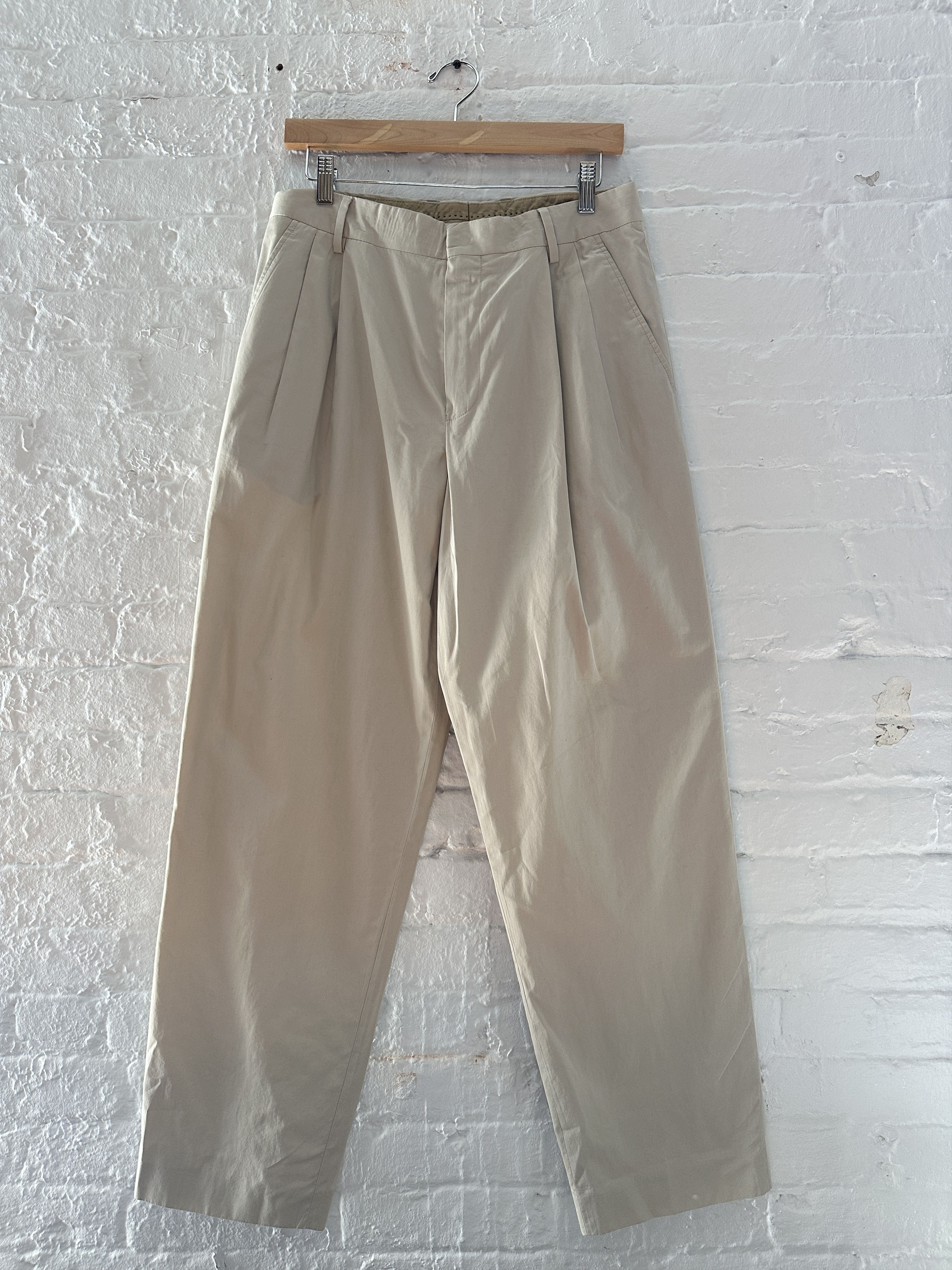 Dries Van Noten Dries Van Noten Pleated Straight Leg Trousers Size US 30 / EU 46 - 1 Thumbnail