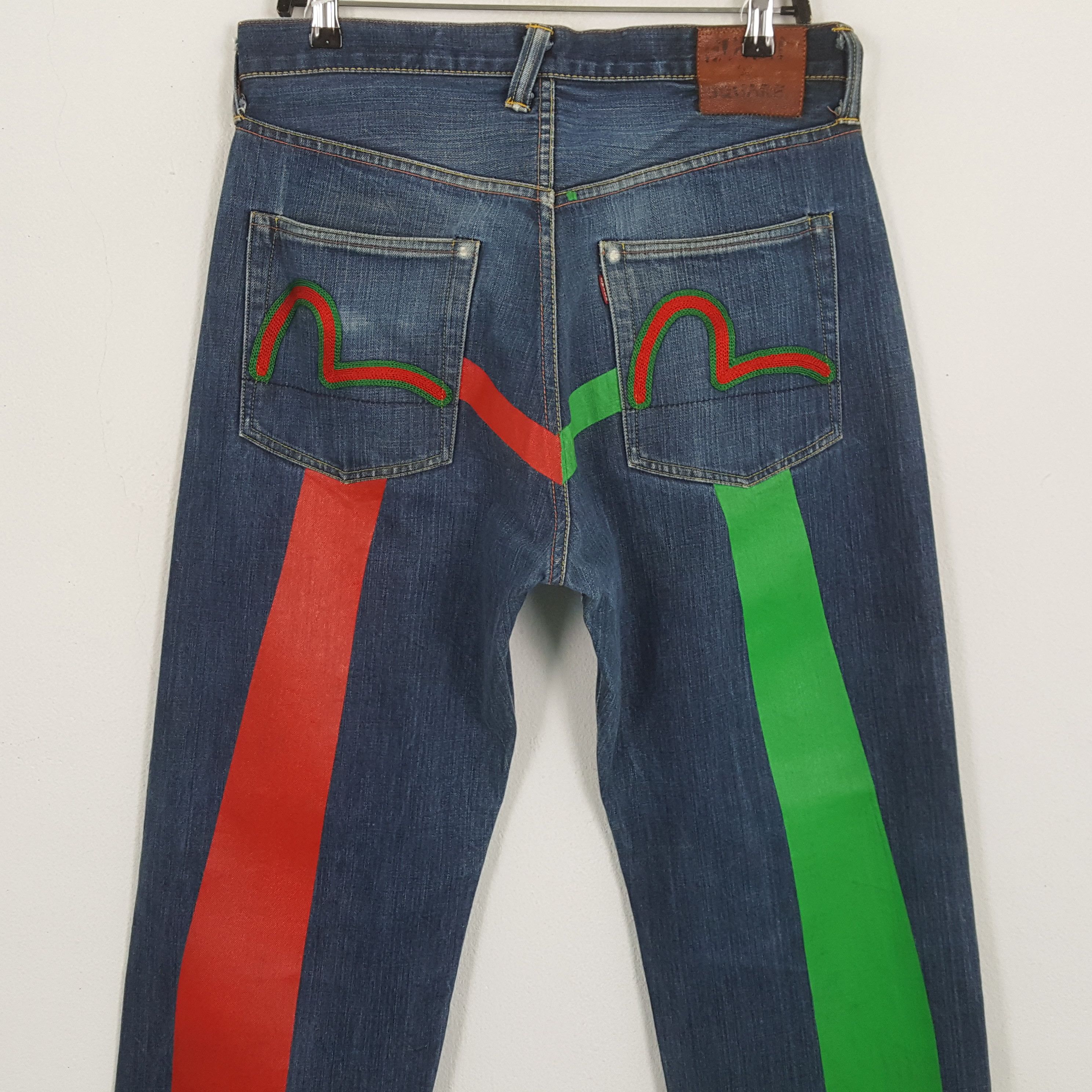 Evisu × Japanese Brand × Vintage EVISU Japanese Brand Fashion Style Custom Daicock Jeans Size US 32 / EU 48 - 2 Thumbnail