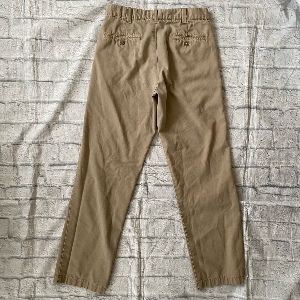 Lands' End Lands End men 30/30 cotton blend flat front tan chinos Size US 30 / EU 46 - 8 Thumbnail