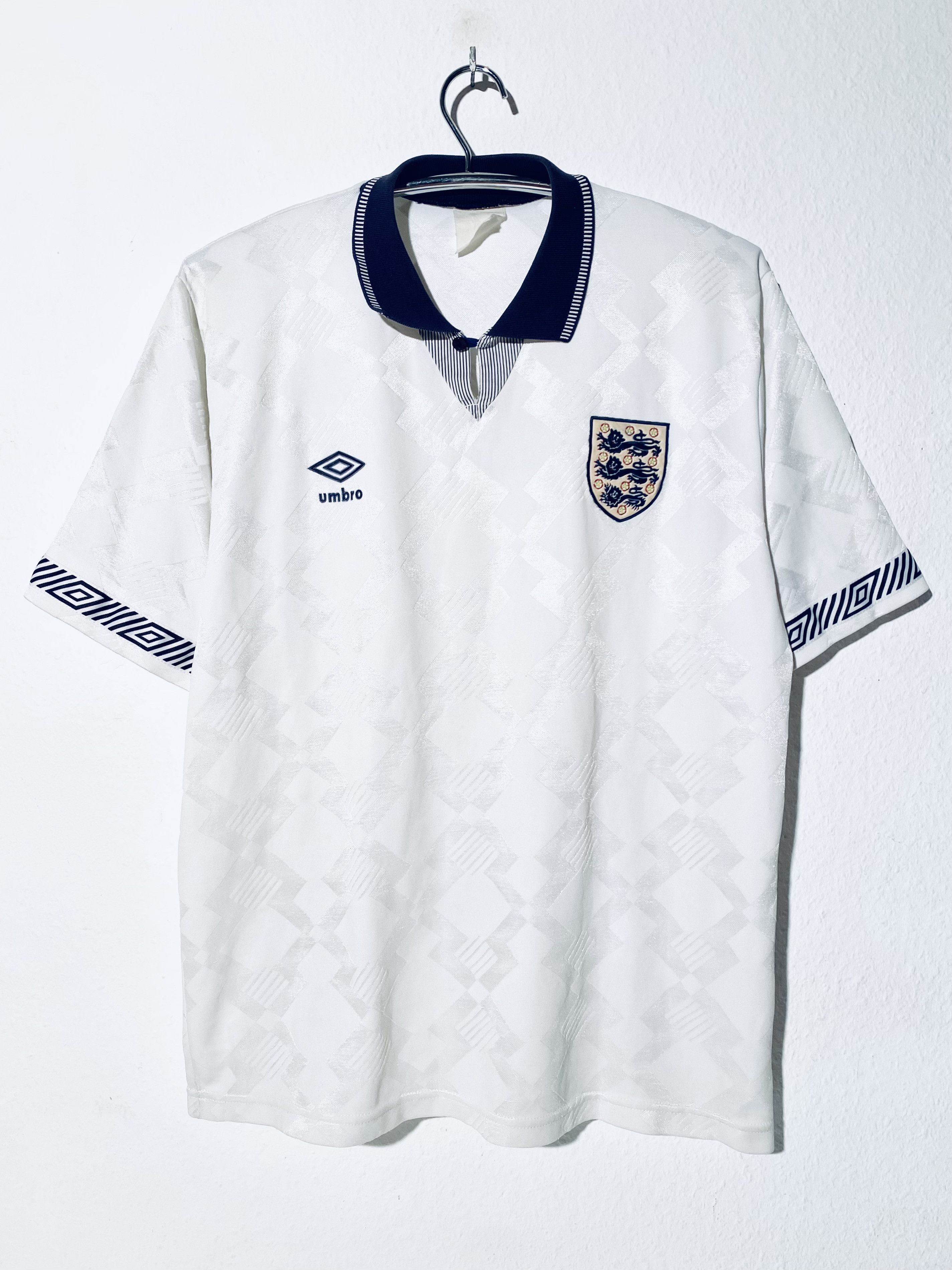Umbro England Home Football Shirt 1990 1992 Umbro 90/92 Size US L / EU 52-54 / 3 - 2 Thumbnail