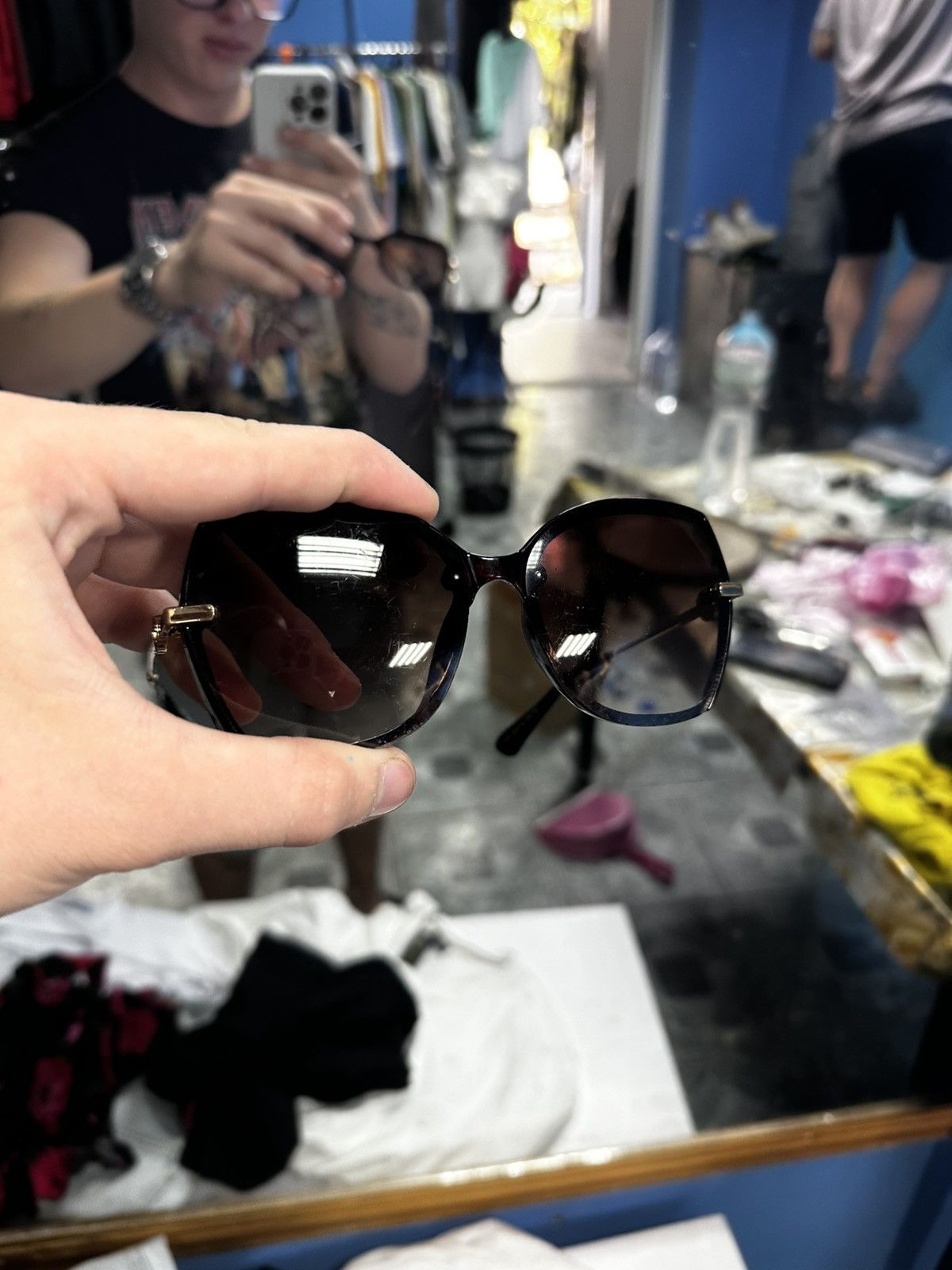 Bvlgari × Fragment Design Sunglasses Bvlgari Size ONE SIZE - 2 Thumbnail