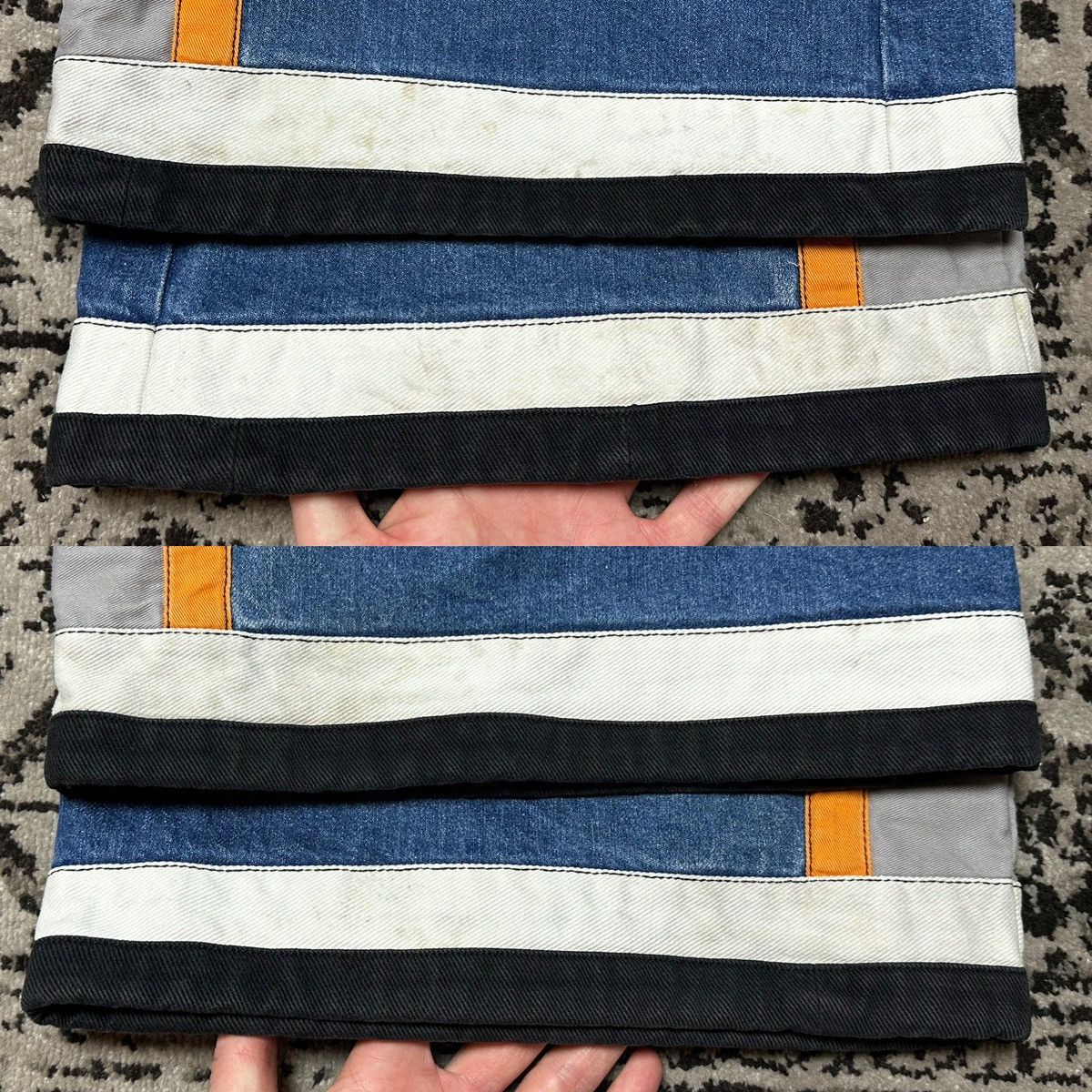 Coachella Vintage Handmade Guano Apes Carnival Denim Costume Suit Size US XL / EU 56 / 4 - 19 Thumbnail