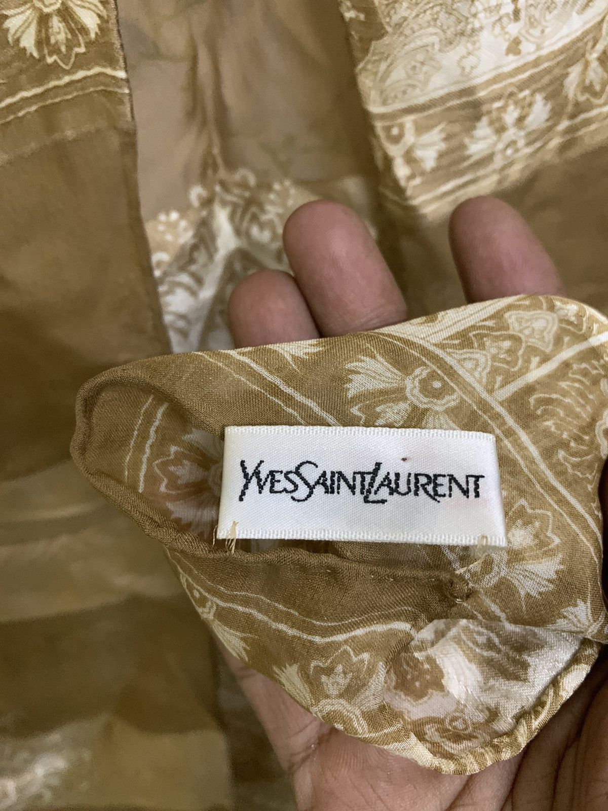 Yves Saint Laurent YvesSaintLaurent Handkerchief Silk Size ONE SIZE - 4 Thumbnail