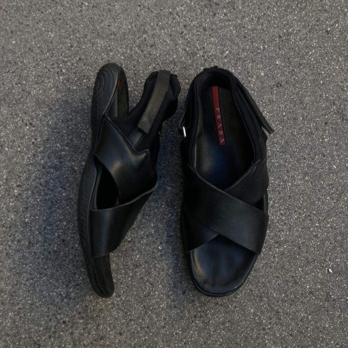 Prada Prada 2000S Black Sandals Size US 10 / EU 43 - 4 Thumbnail