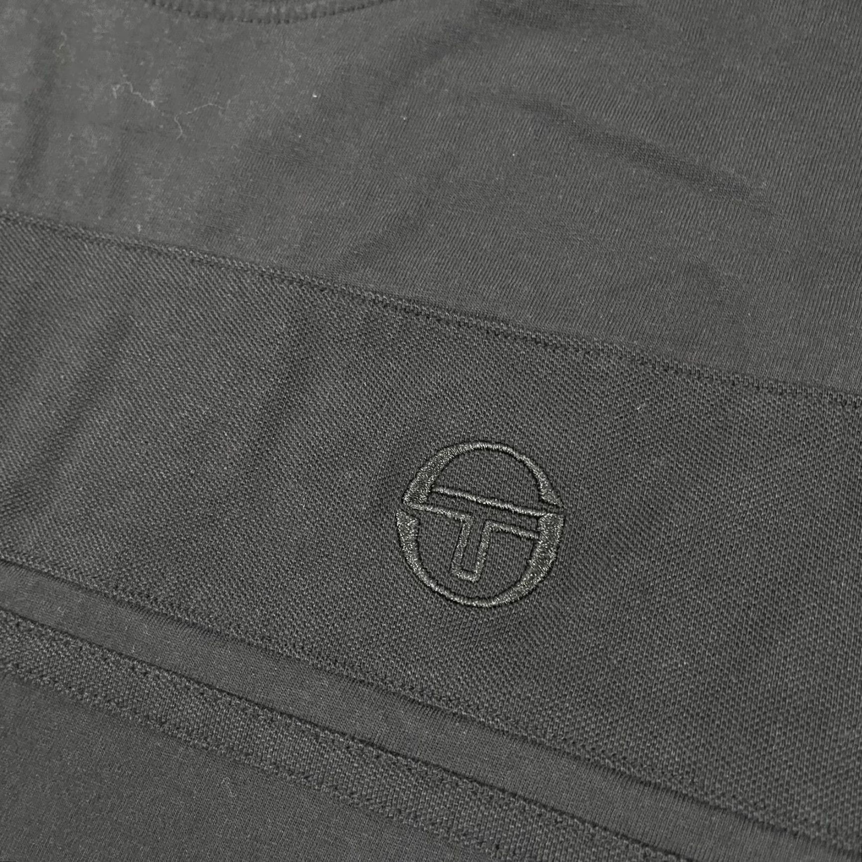 Sergio Tacchini Sergio Tacchini Shirt Mens Large Black Regular Cotton Short Sleeve T-Shirt Logo Classic Outdoor Preppy Men Size US L / EU 52-54 / 3 - 2 Thumbnail