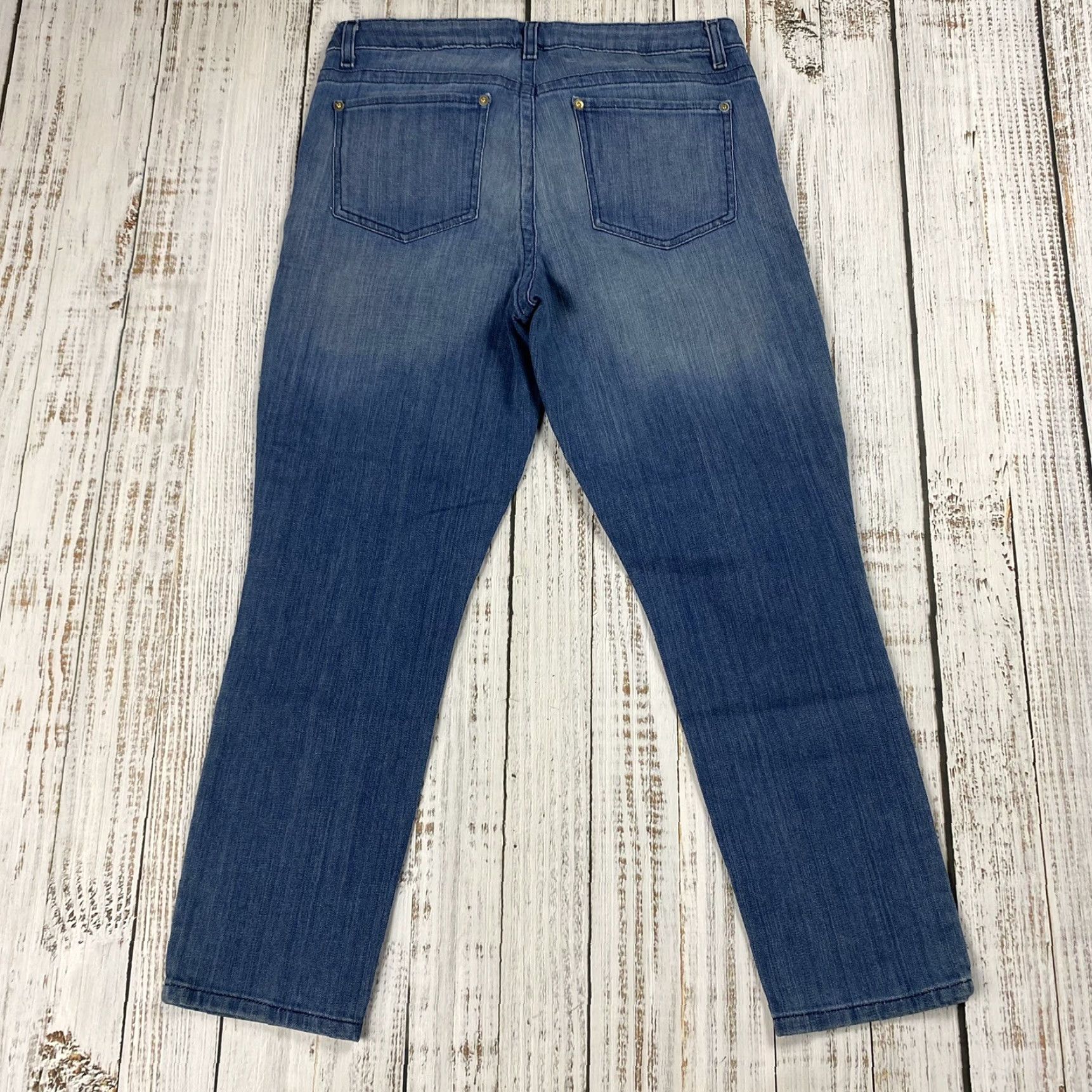 Vintage VINTAGE Cache Cow Print Cropped Jeans Womens Size 10 Blue Western Size 32" / US 10 / IT 46 - 7 Thumbnail