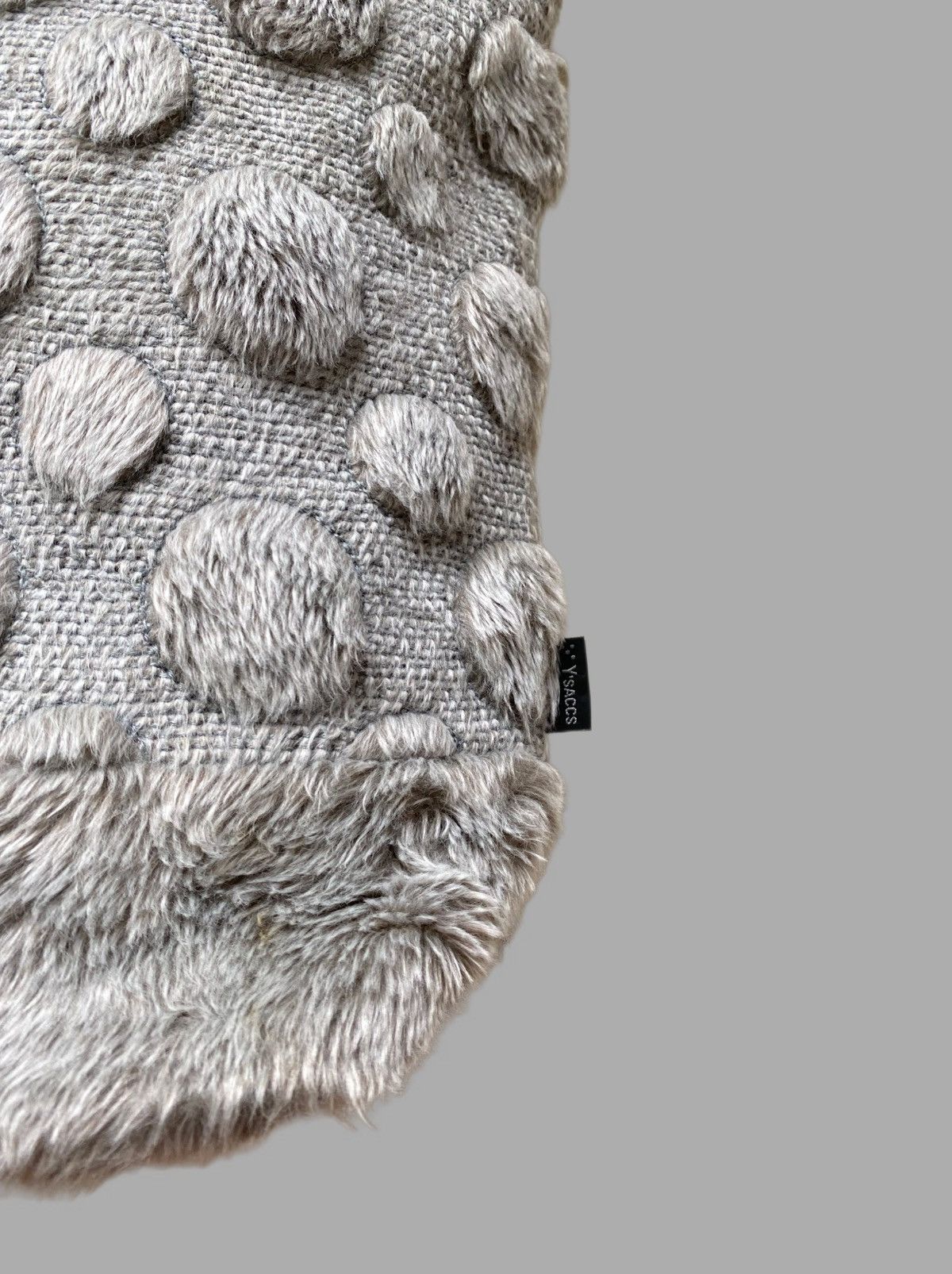 Yohji Yamamoto Yohji Yamamoto “Ysaccs” Fuzzy Textured Faux Fur Dot Bag Size ONE SIZE - 2 Thumbnail