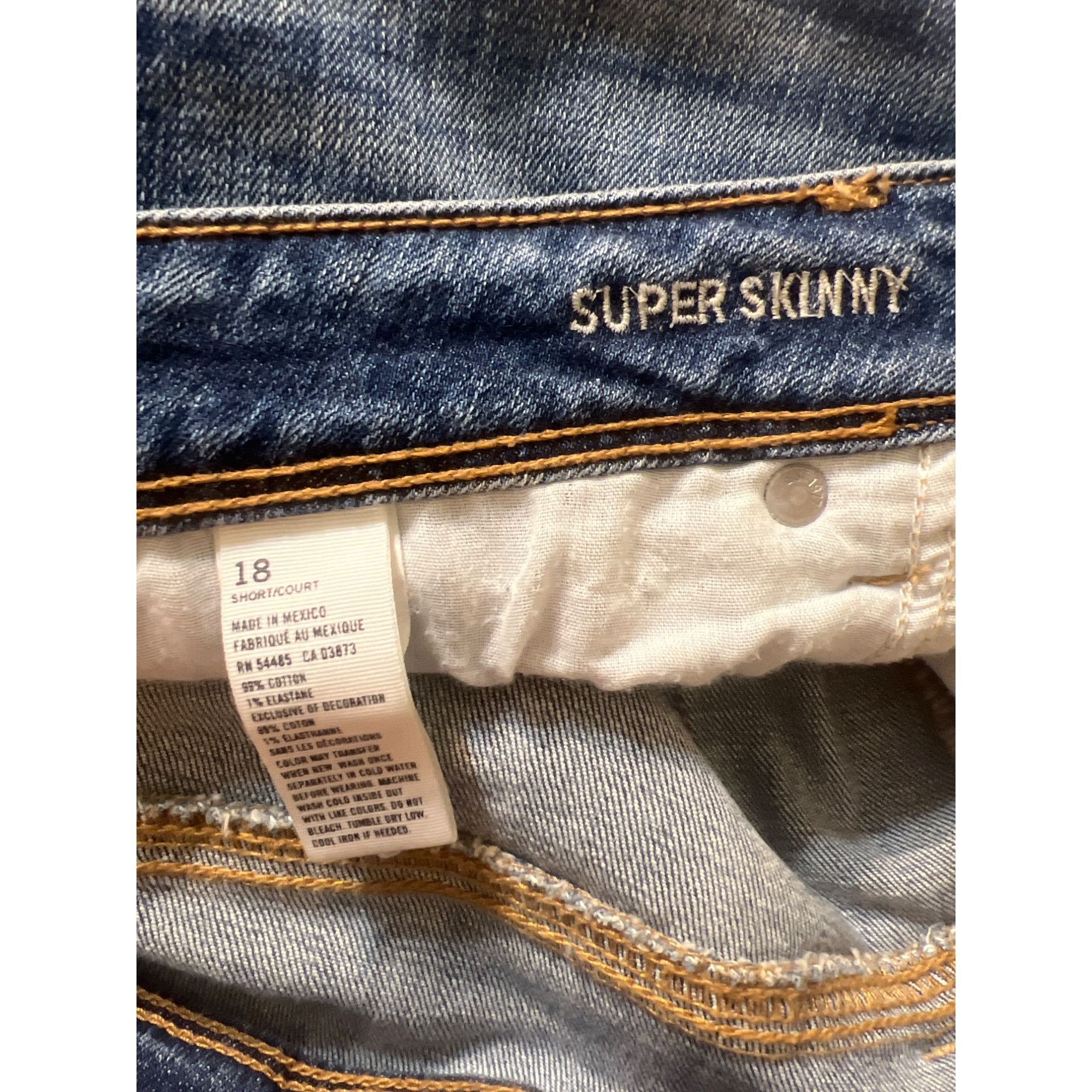 American Eagle Outfitters American Eagle Outfitters Super Skinny Jeans Distressed Deni Size 40" / US 18 - 6 Thumbnail