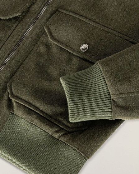 Loro Piana o1w1db10725 FAN1922 Junin Bomber Jacket in Green Size US XL / EU 56 / 4 - 3 Thumbnail