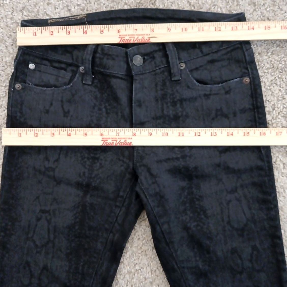 Ralph Lauren Ralph Lauren Denim & Supply Jeans Womens Skinny Black Animal Print Size 26 Small Inseam 30 Denim Cotton Blend Size 26" / US 2 / IT 38 - 2 Thumbnail