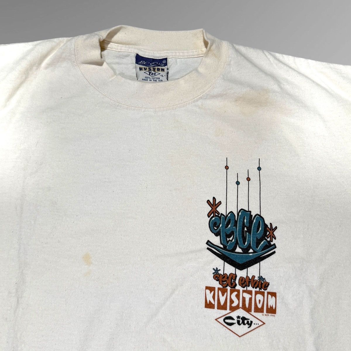 Bc Ethic Vintage 90s BC Ethic Kustom City Tee Size US L / EU 52-54 / 3 - 3 Thumbnail