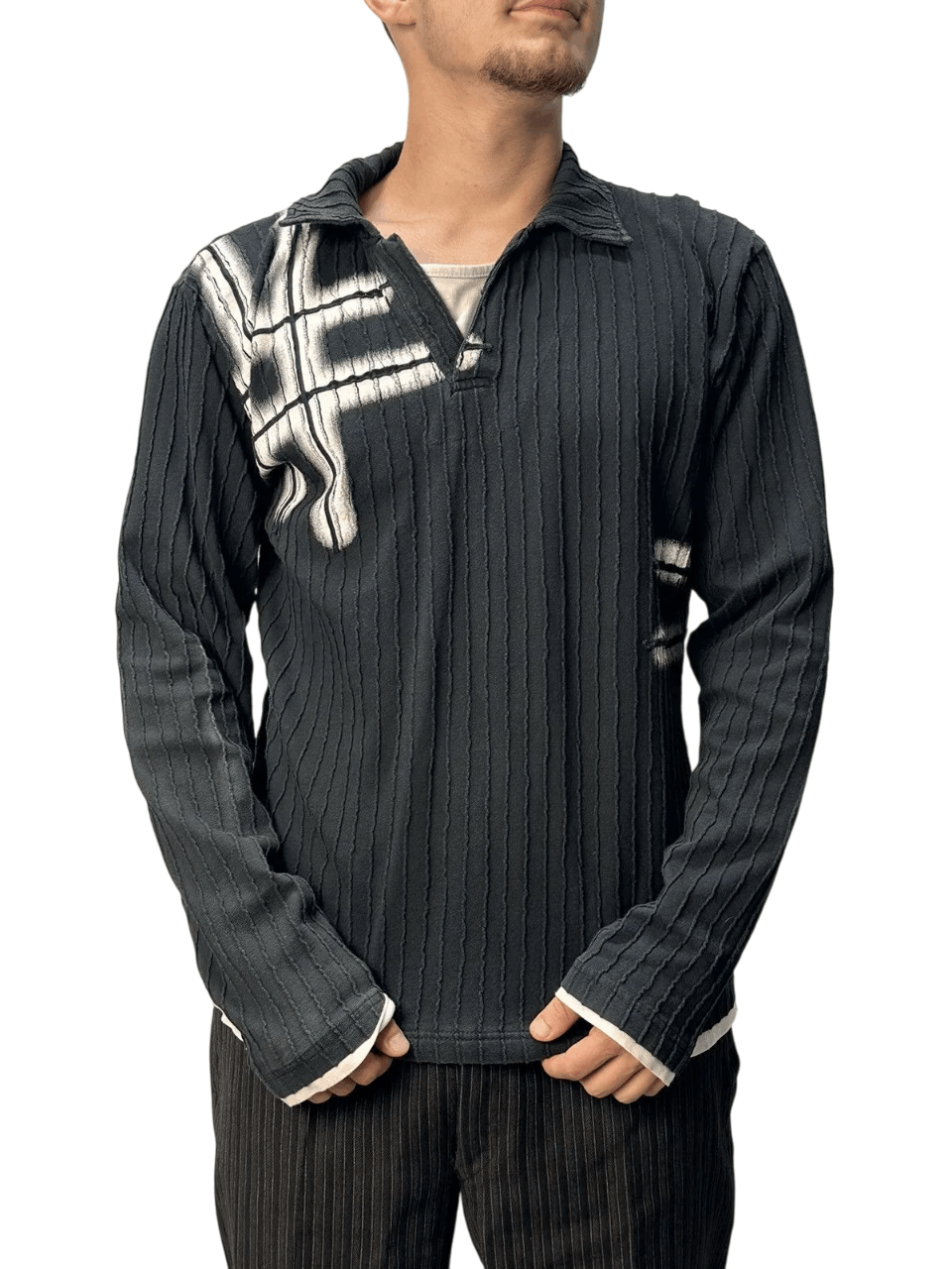 Diesel JAPAN AV AVANTGARDE VINTAGE STREETWEAR KAPITAL STYLE SWEATER Size US L / EU 52-54 / 3 - 1 Thumbnail