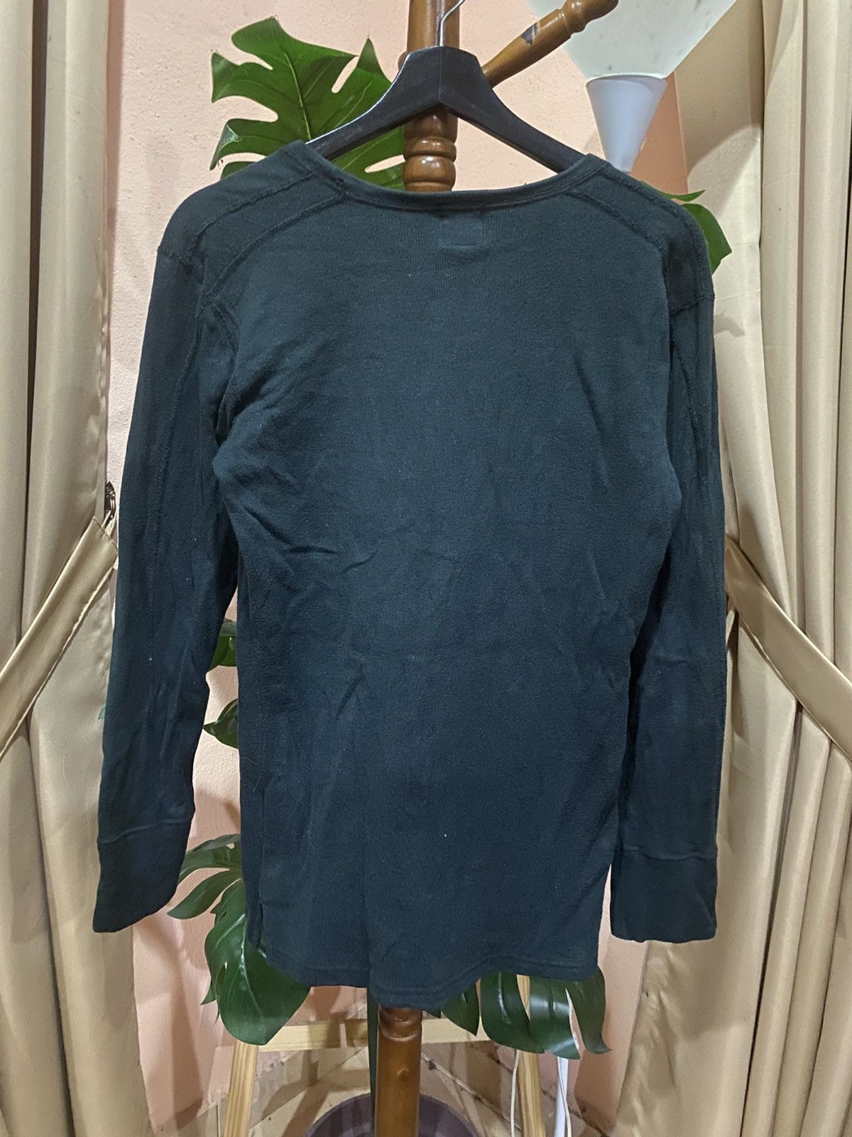 Yohji Yamamoto A.A.R Yohji Design Studio Black Long Sleeve Cotton Knit Tee Size US S / EU 44-46 / 1 - 5 Thumbnail