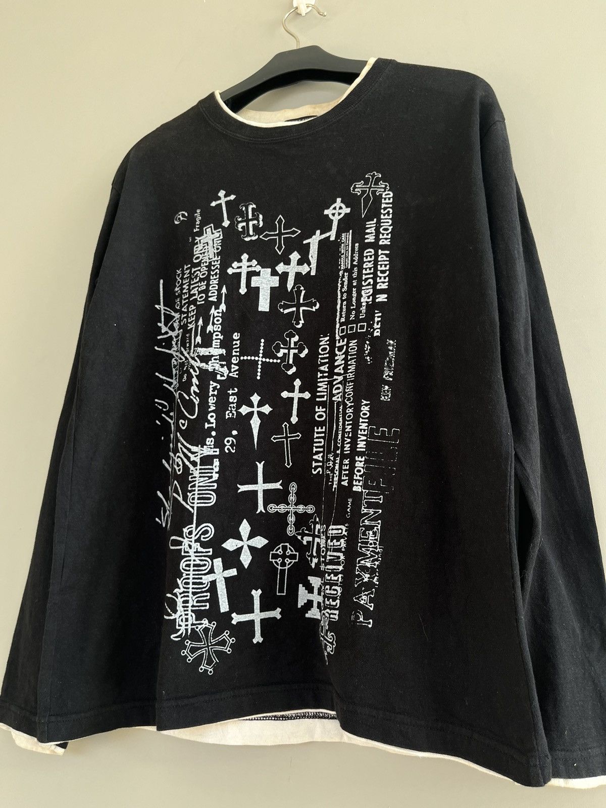 Beauty Beast × If Six Was Nine × Japanese Brand JAPANESE POEM FREEBEAT CROSS SEDITIONARIES DOUBLE LAYER PUNK Size US M / EU 48-50 / 2 - 3 Thumbnail