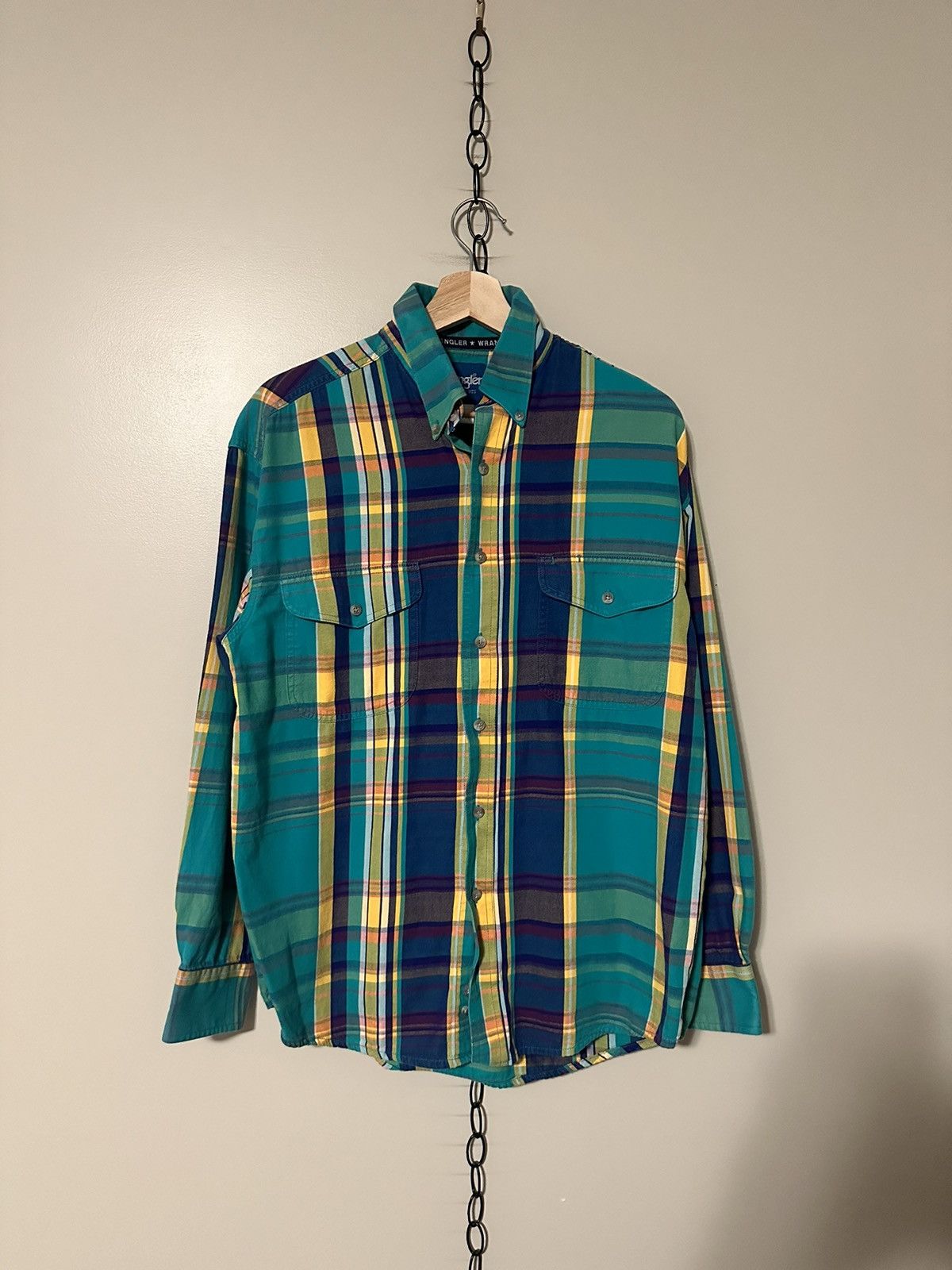 Vintage × Wrangler Vintage Wrangler Western Plaid Button-up Shirt Medium Size US M / EU 48-50 / 2 - 1 Thumbnail