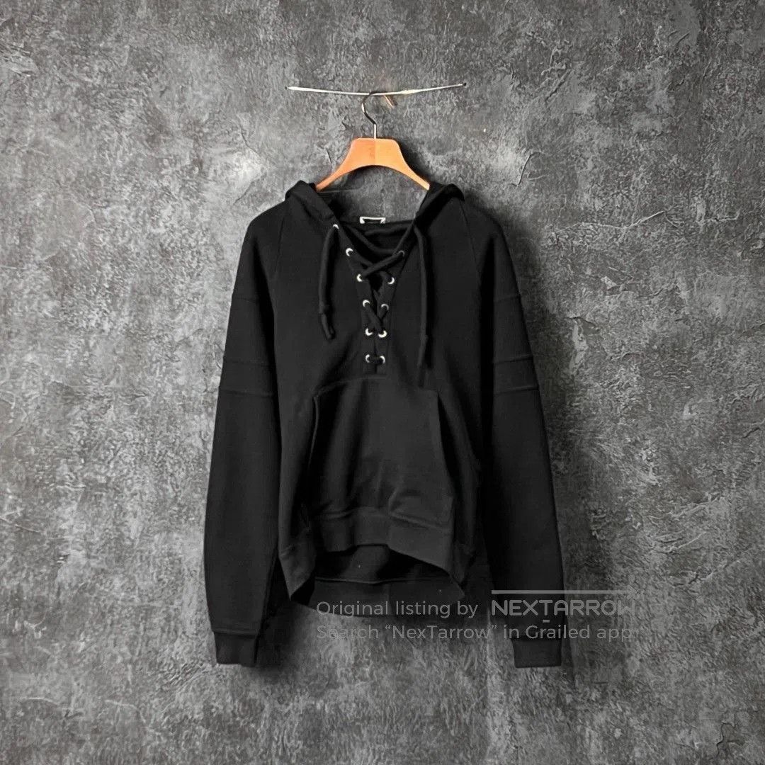 Saint Laurent Paris Saint Laurent Black Cotton Hoodie. Size US M / EU 48-50 / 2 - 1 Thumbnail