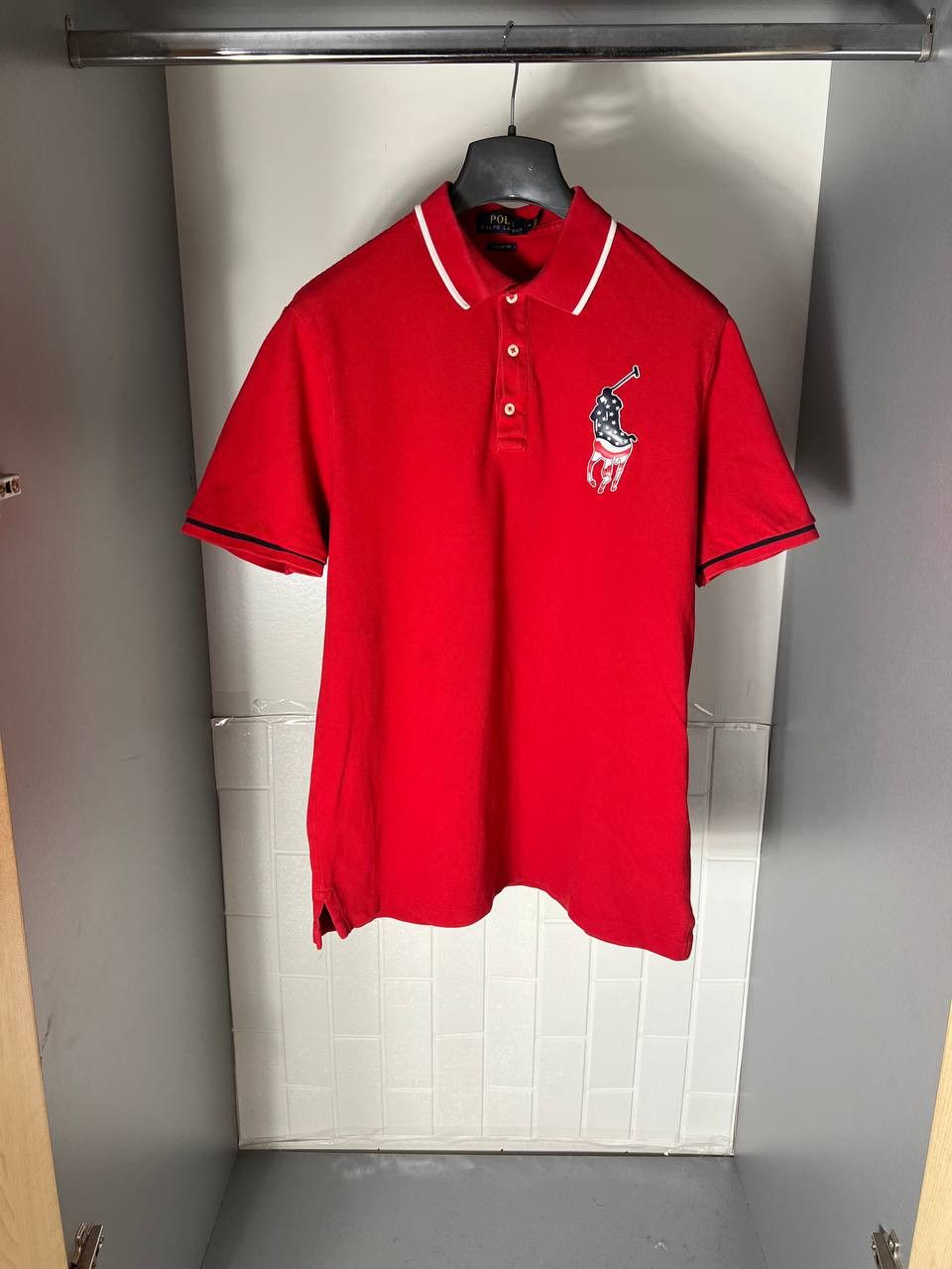 Polo Ralph Lauren VINTAGE POLO RALPH LAUREN USA FLAG DESIGNER CASUAL Y2K 90s Size US M / EU 48-50 / 2 - 1 Thumbnail