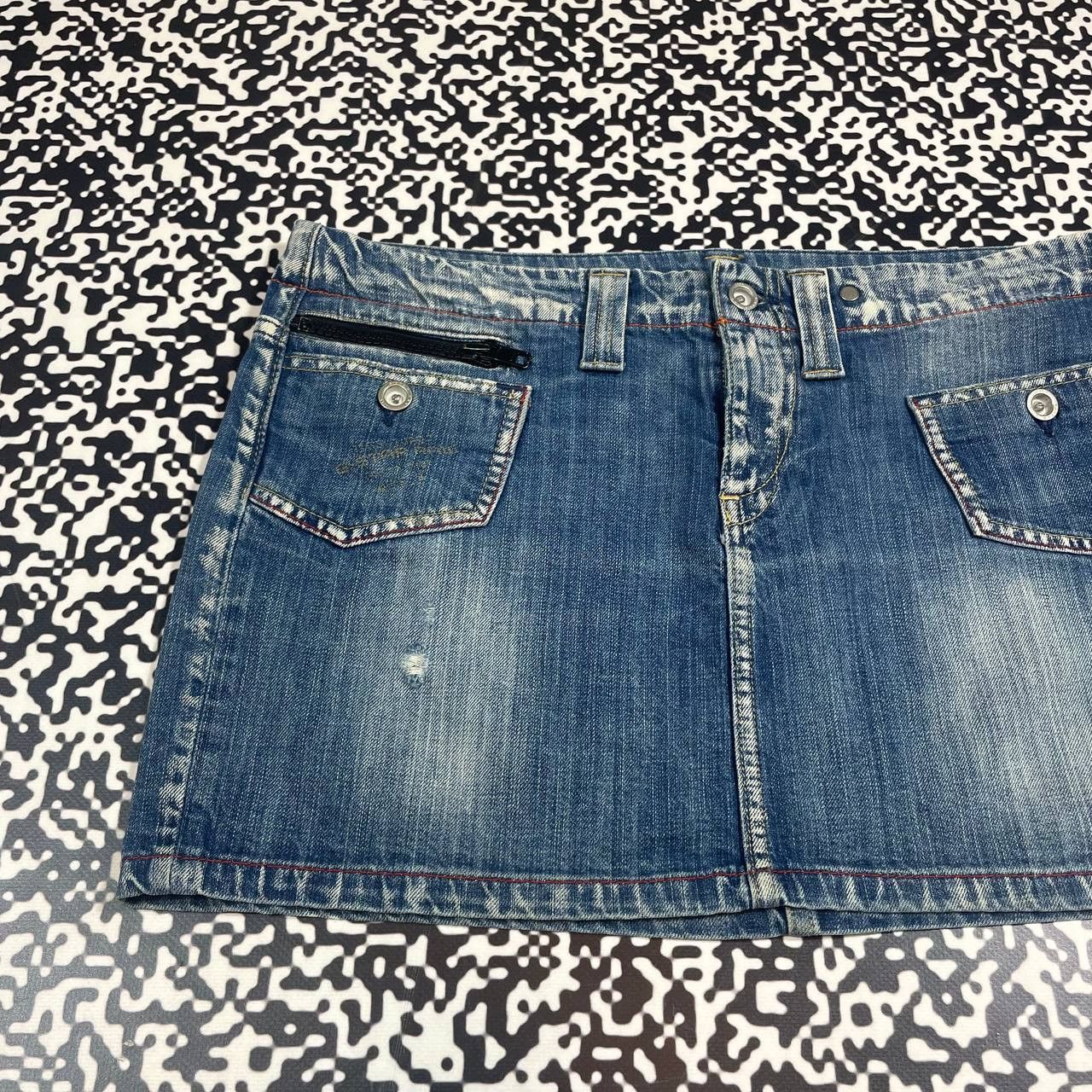 G-Star Vintage Y2K G Star Retro Casual Denim Mini Skirt Size 28" / US 6 / IT 42 - 7 Thumbnail