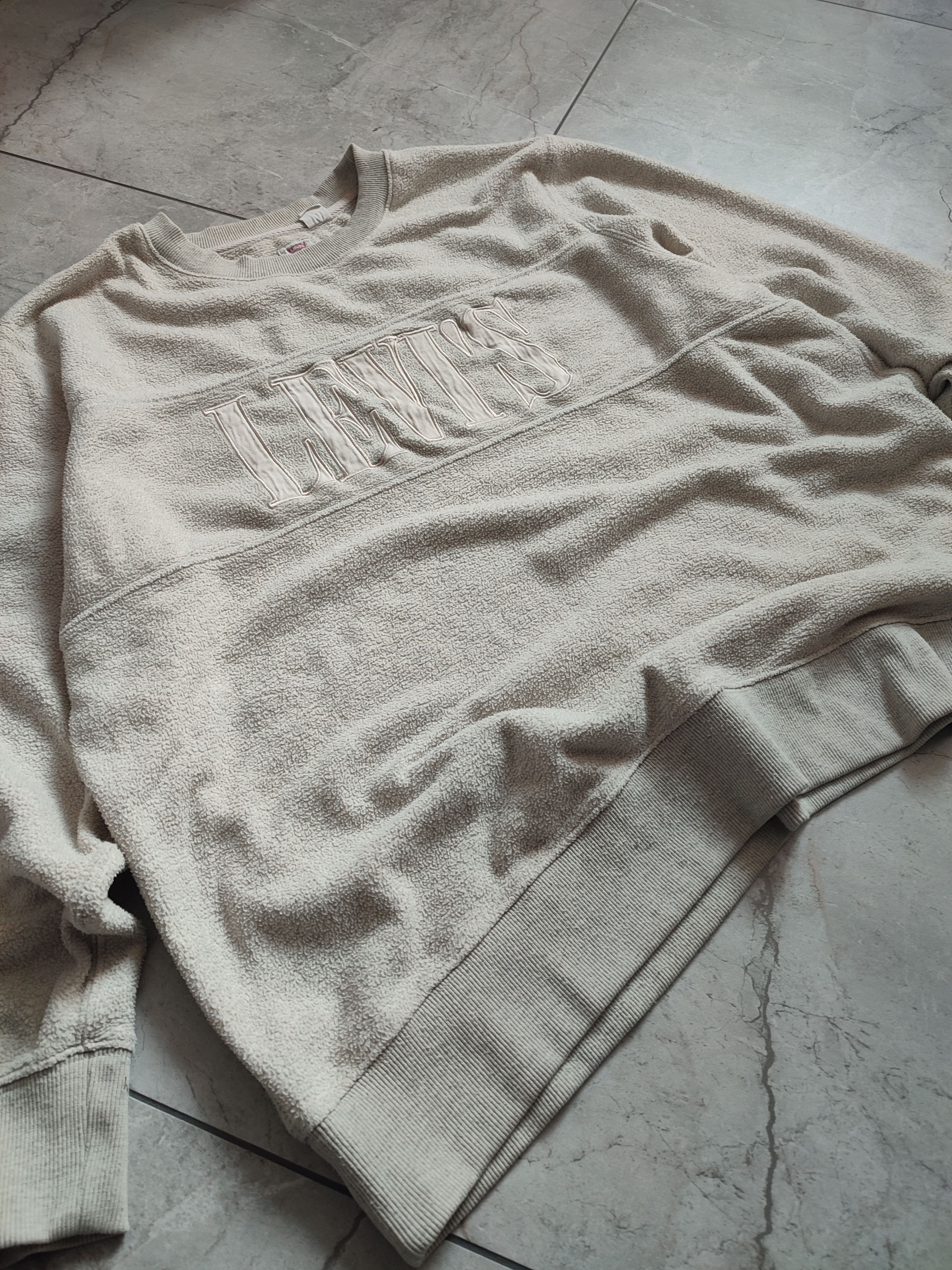 Levi's Vintage Men's teddy sweatshirt Levi's Relaxed pullover Size US XL / EU 56 / 4 - 4 Thumbnail