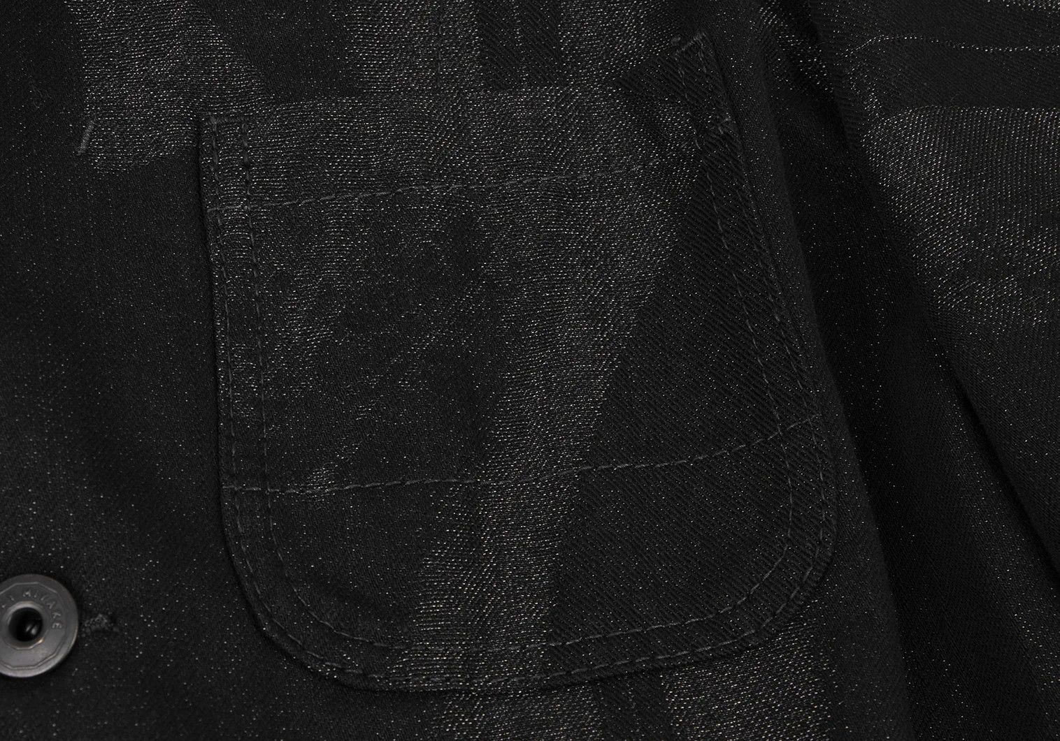 Issey Miyake A-POC INSIDE Lamé Jacquard Denim Jacket Black Size 4 Size US XL / EU 56 / 4 - 5 Thumbnail