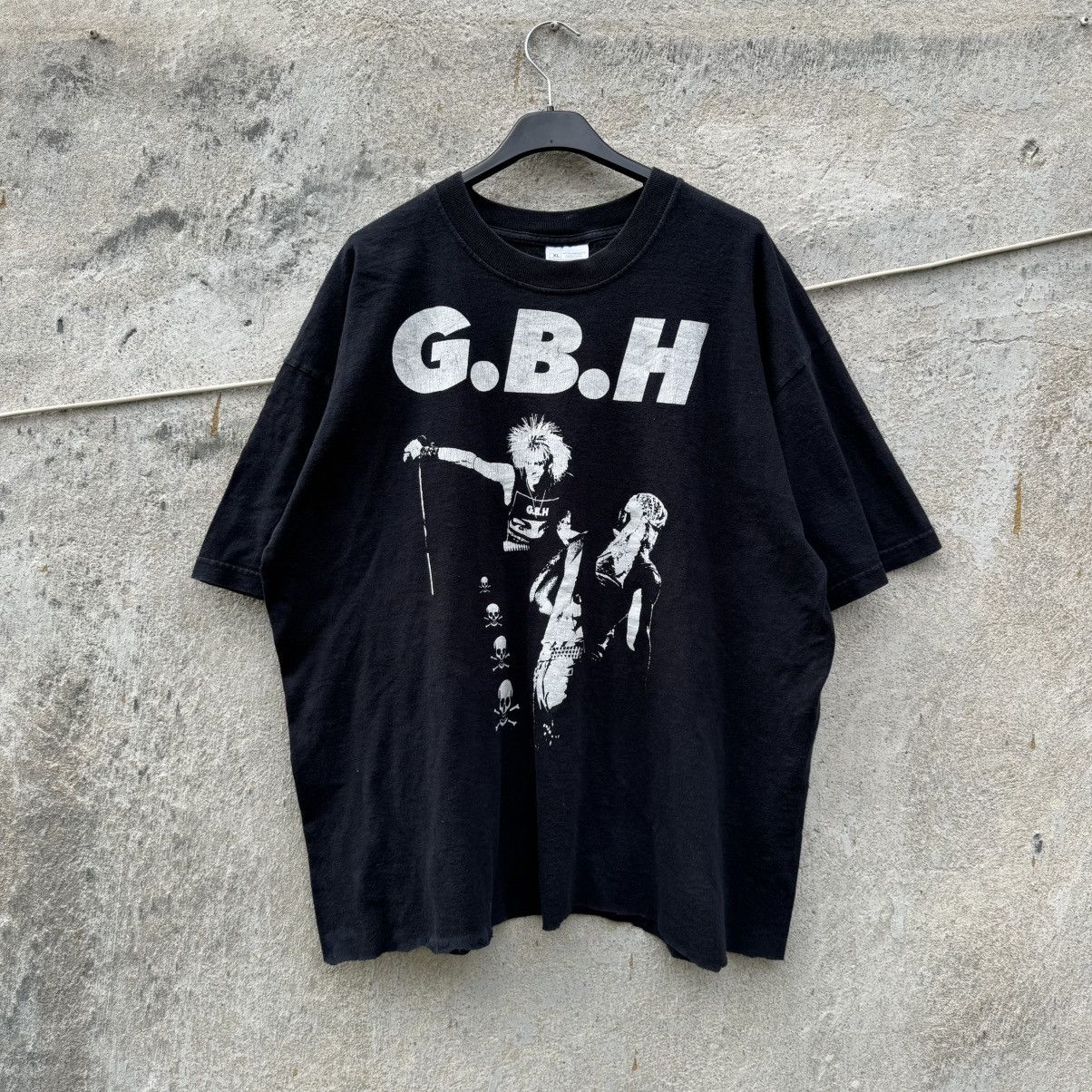 Band Tees Vintage Charged GBH UK Punk Cropped Thrash Tee Screen Stars Size US L / EU 52-54 / 3 - 1 Thumbnail