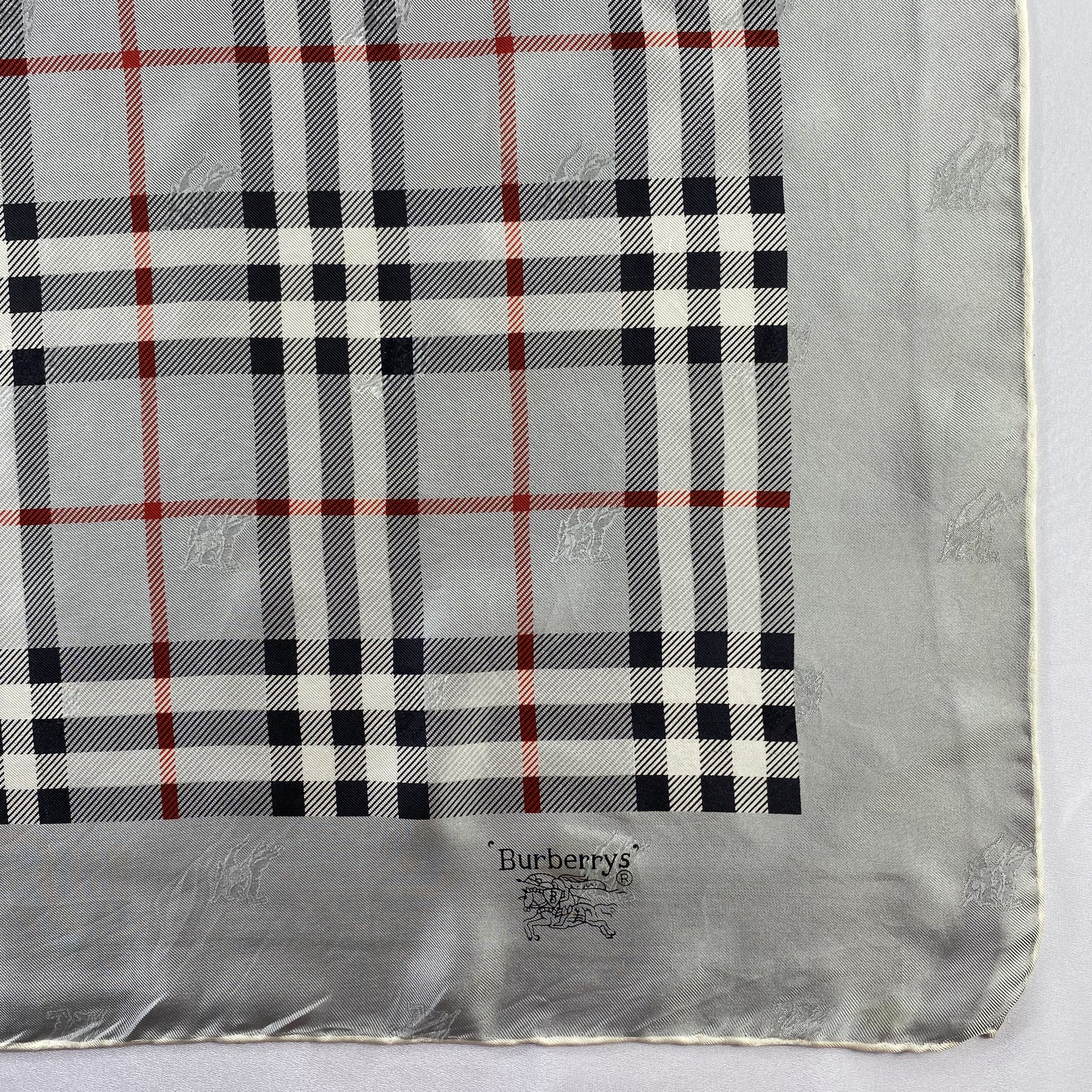 Burberry × Vintage Vintage Burberry Silk Scarf Neck Wrap Muffler Size ONE SIZE - 3 Thumbnail