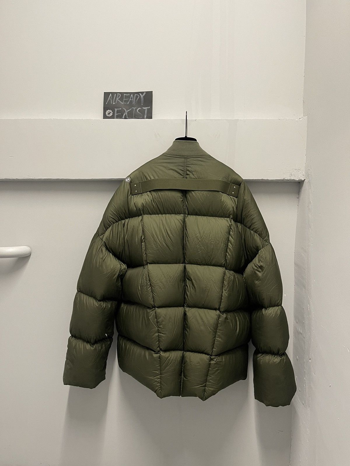 Rick Owens Rick Owens FW22 Oversized Flight Puffer Green Down Jacket Size US L / EU 52-54 / 3 - 3 Thumbnail