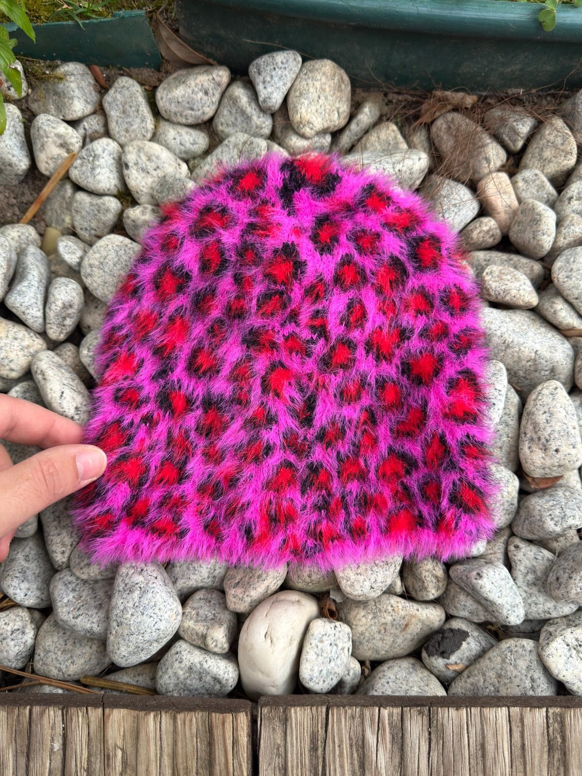 Stussy Stussy Leopard Skullcap Beanie Pink Hat Vintage Y2k Size ONE SIZE - 4 Thumbnail