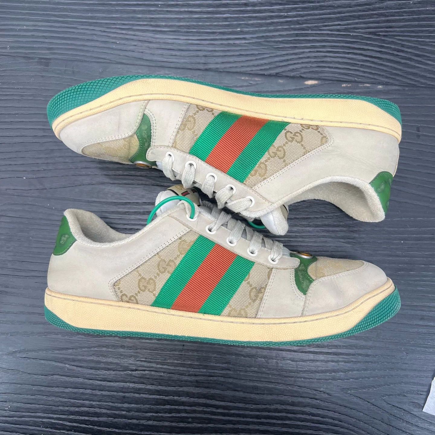 Gucci Gucci Daddy Sneakers Olive Green 10.5 US 44.5 EU Size US 11.5 / EU 44-45 - 3 Thumbnail