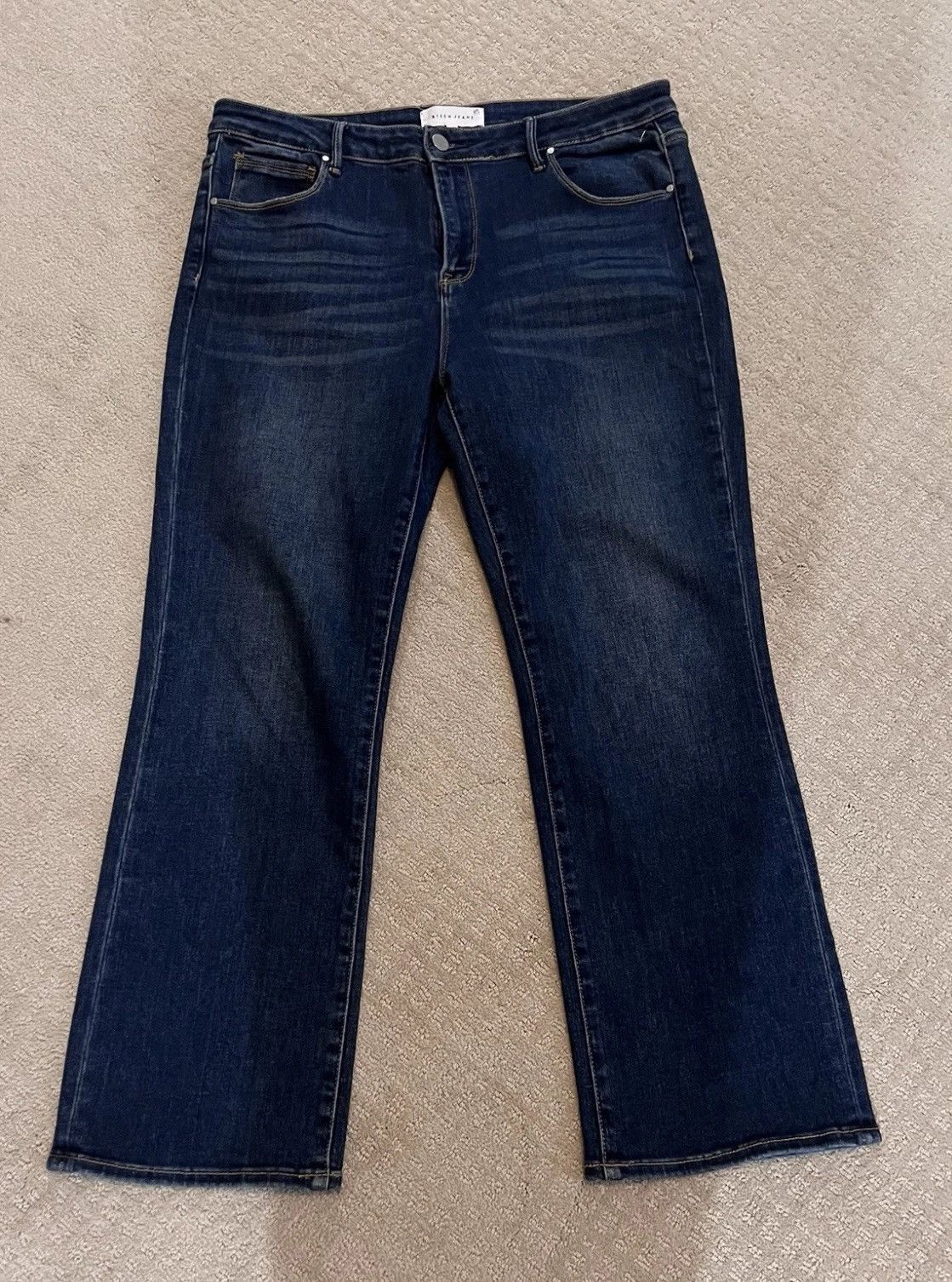 Designer Risen Jeans Womens 15/32 High Rise Bootcut Stretch Denim Size 36" / US 14 / IT 50 - 4 Thumbnail