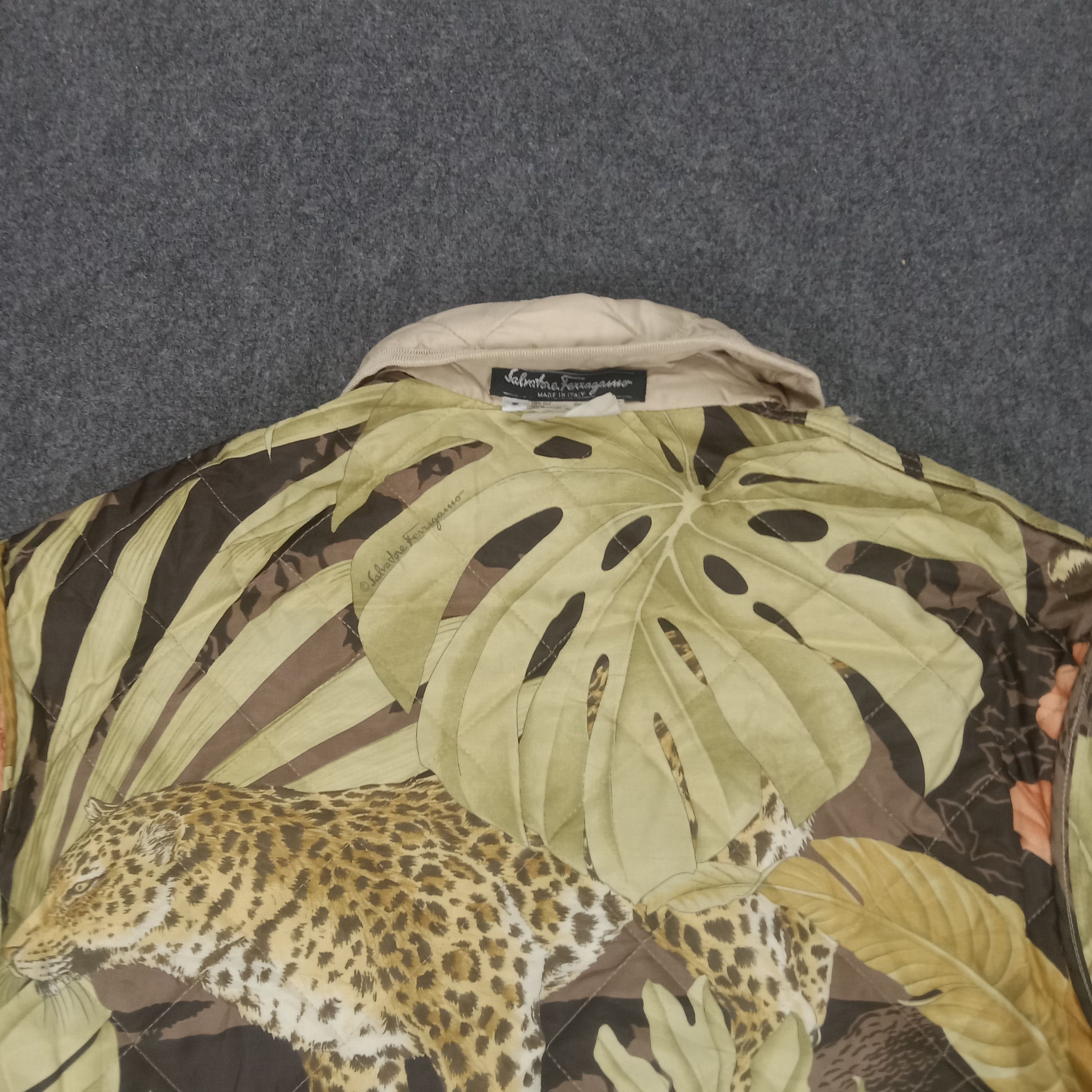Salvatore Ferragamo × Vintage Salvatore Ferragamo Flower Design Button Jacket Size US S / EU 44-46 / 1 - 4 Thumbnail