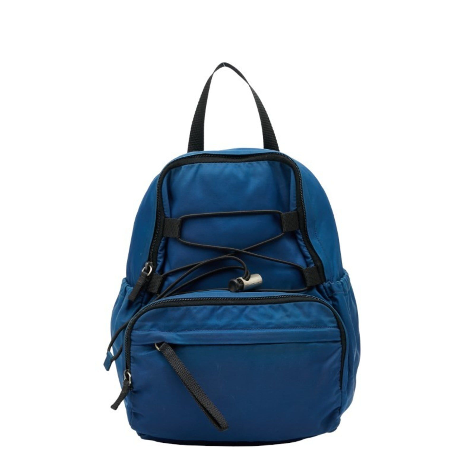 Prada Prada Backpack V418 Blue Black Nylon Women's PRADA Size ONE SIZE - 1 Thumbnail