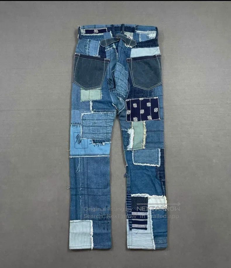 Junya Watanabe Junya Watanabe size S Patchwork Denim Jeans Size US 27 - 2 Thumbnail