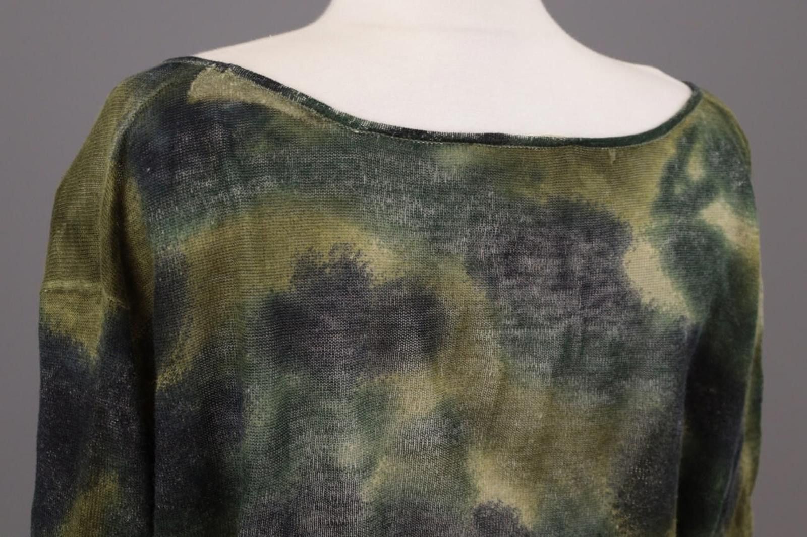 Designer BA&SH Multicolor Printed Linen Knit Top Blouse Size 1 Size M / US 6-8 / IT 42-44 - 12 Thumbnail