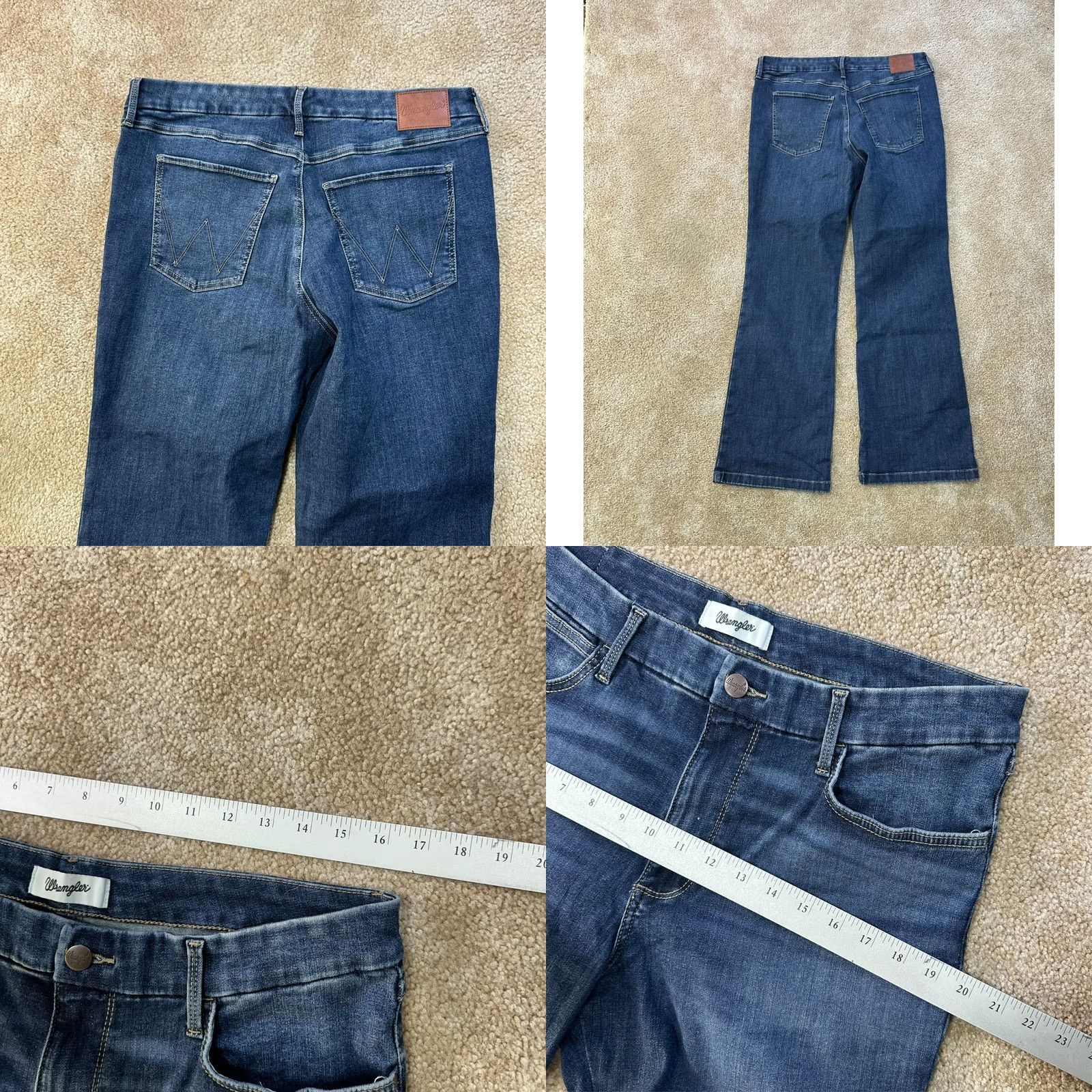 Wrangler Wrangler Bespoke Boot Cut Jeans Womens 33x30 Stretch High Rise Western Denim Size 24" / US 00 / IT 34 - 8 Thumbnail
