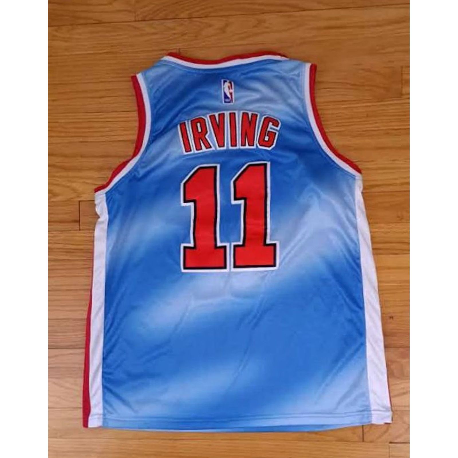 Nike New York Knicks Basketball Tyrie Irving Nike Swingman Stitched Jersey #11 EUC Size US L / EU 52-54 / 3 - 4 Thumbnail