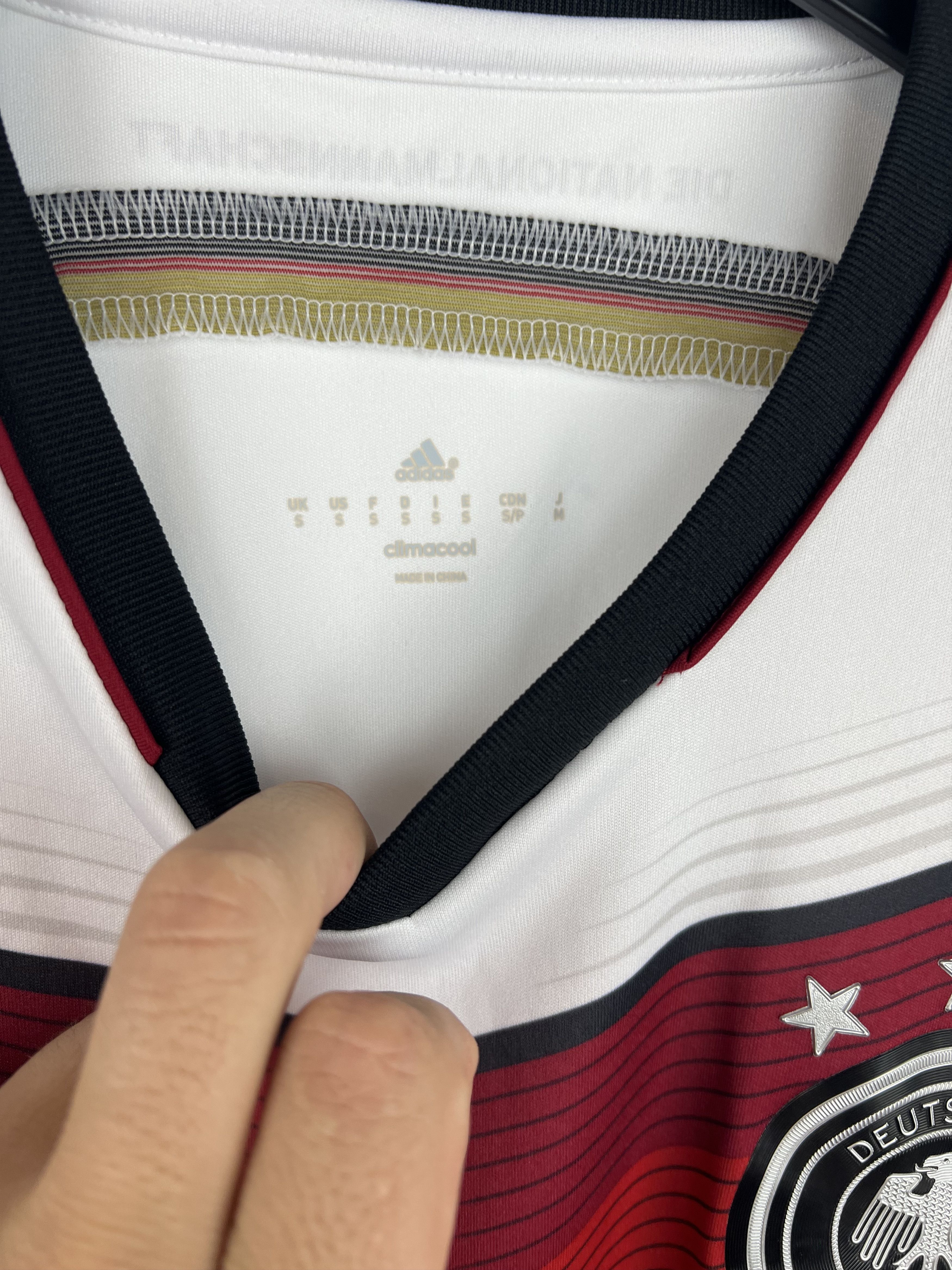 Adidas GERMANY NATIONAL TEAM 2014 -15 FOOTBALL Kit JERSEY Size US M / EU 48-50 / 2 - 13 Thumbnail