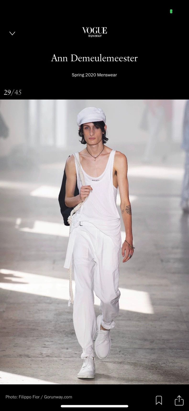 Ann Demeulemeester Ann Demeulemeester 2020SS Look29 White Pants Size US 26 / EU 42 - 1 Thumbnail