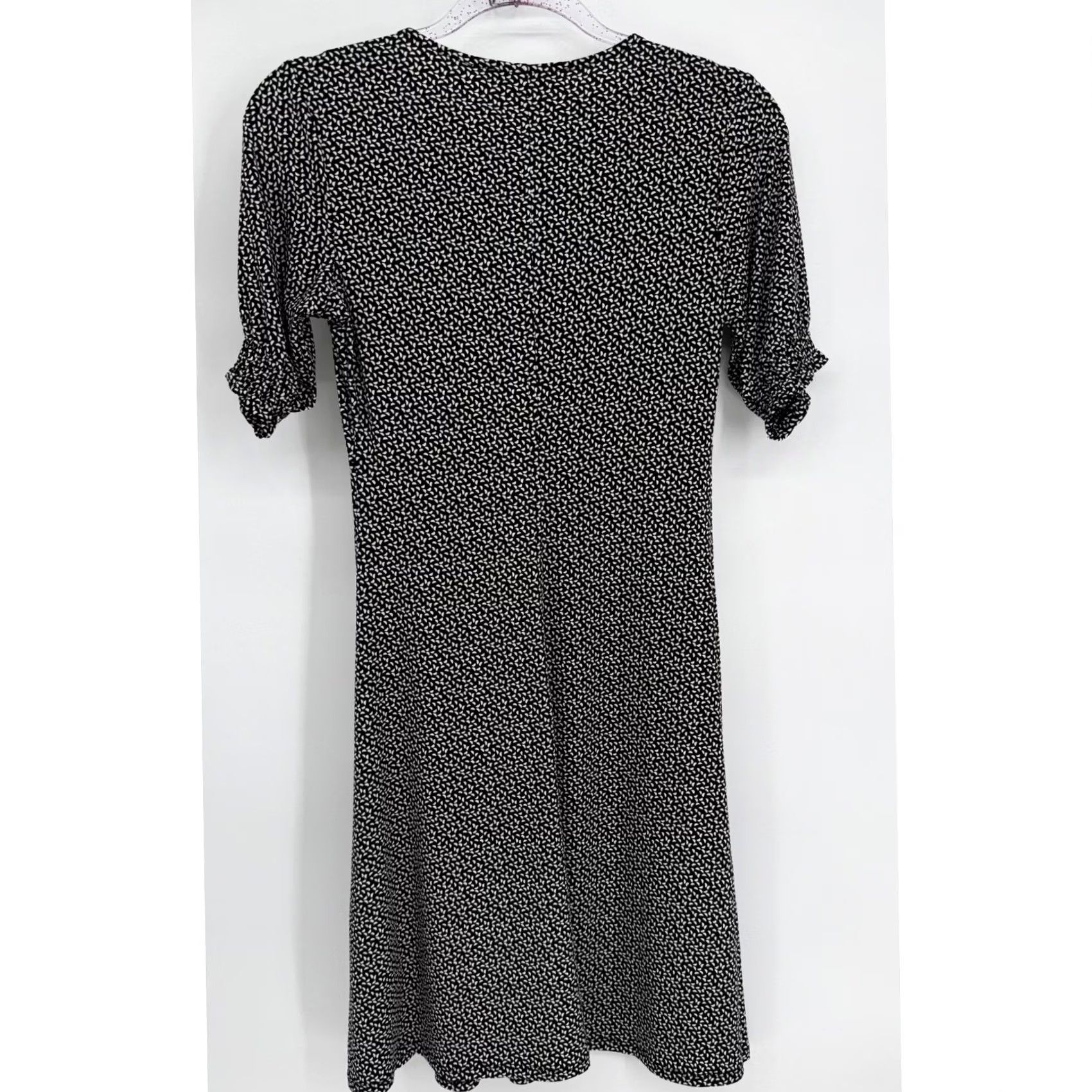 low cut back black dress Cowl Long Sleeve Mini Size:UK 8 Flared Sleeve Straight neckline Oriental Black Lacquer Dresser