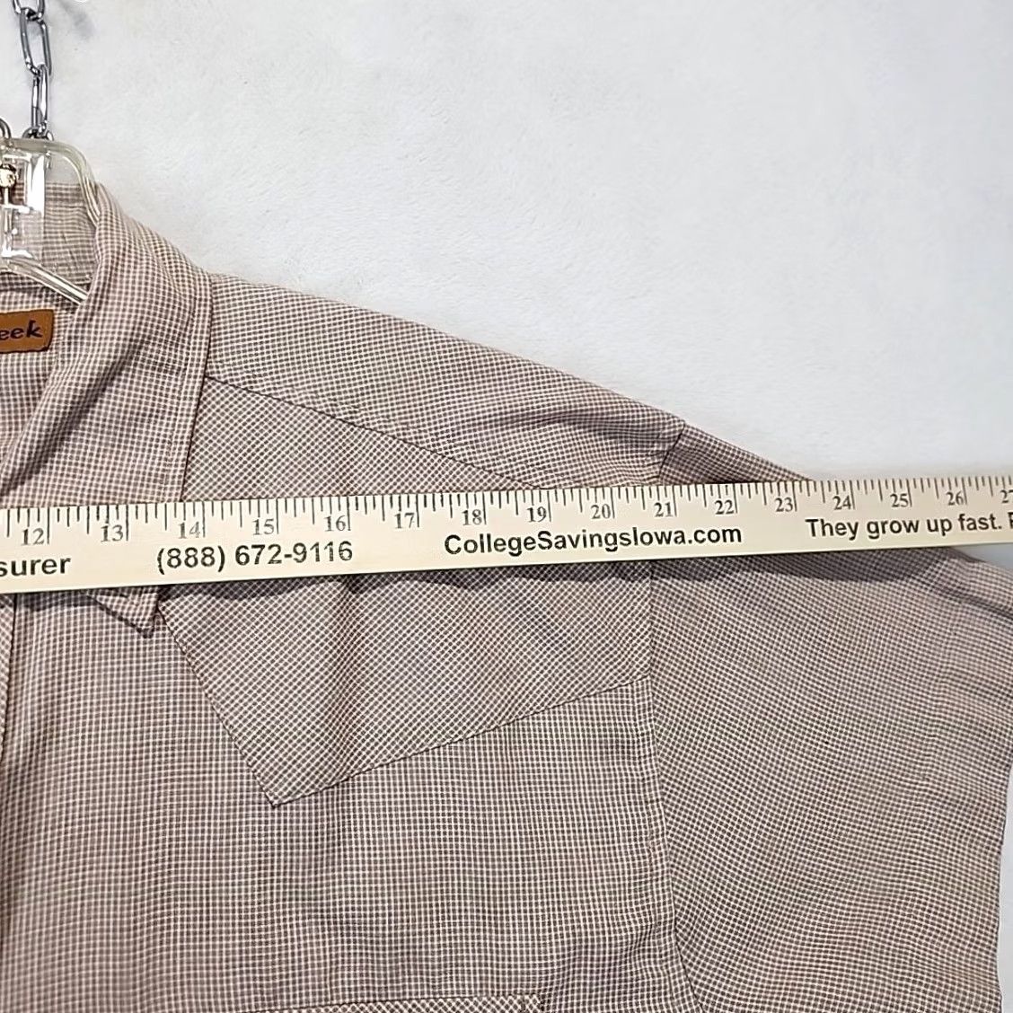 Vintage VINTAGE Cobra Creek Western Shirt Pearl Snap Short Sleeve Brown Plaid Men L Size US L / EU 52-54 / 3 - 7 Thumbnail