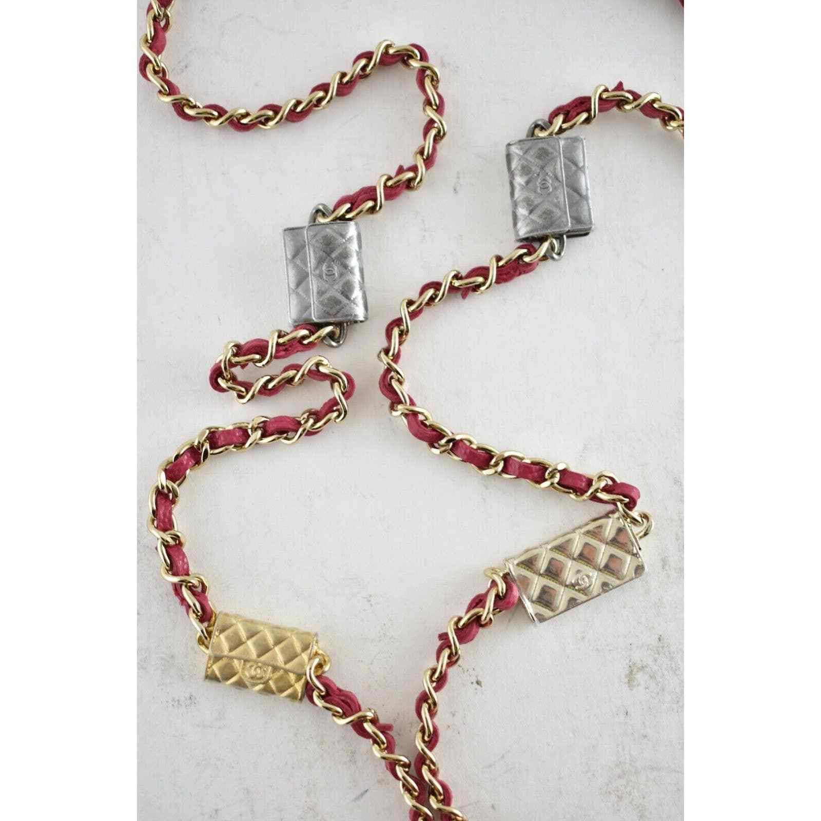 Chanel Chanel Mini Wallet Chain Gold Charm Shoulder Crossbody Bag Size ONE SIZE - 3 Thumbnail